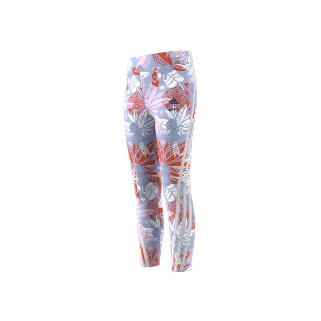 Kids adidas x Disney Moana Leggings, Blue, A901_ONE, large image number 10