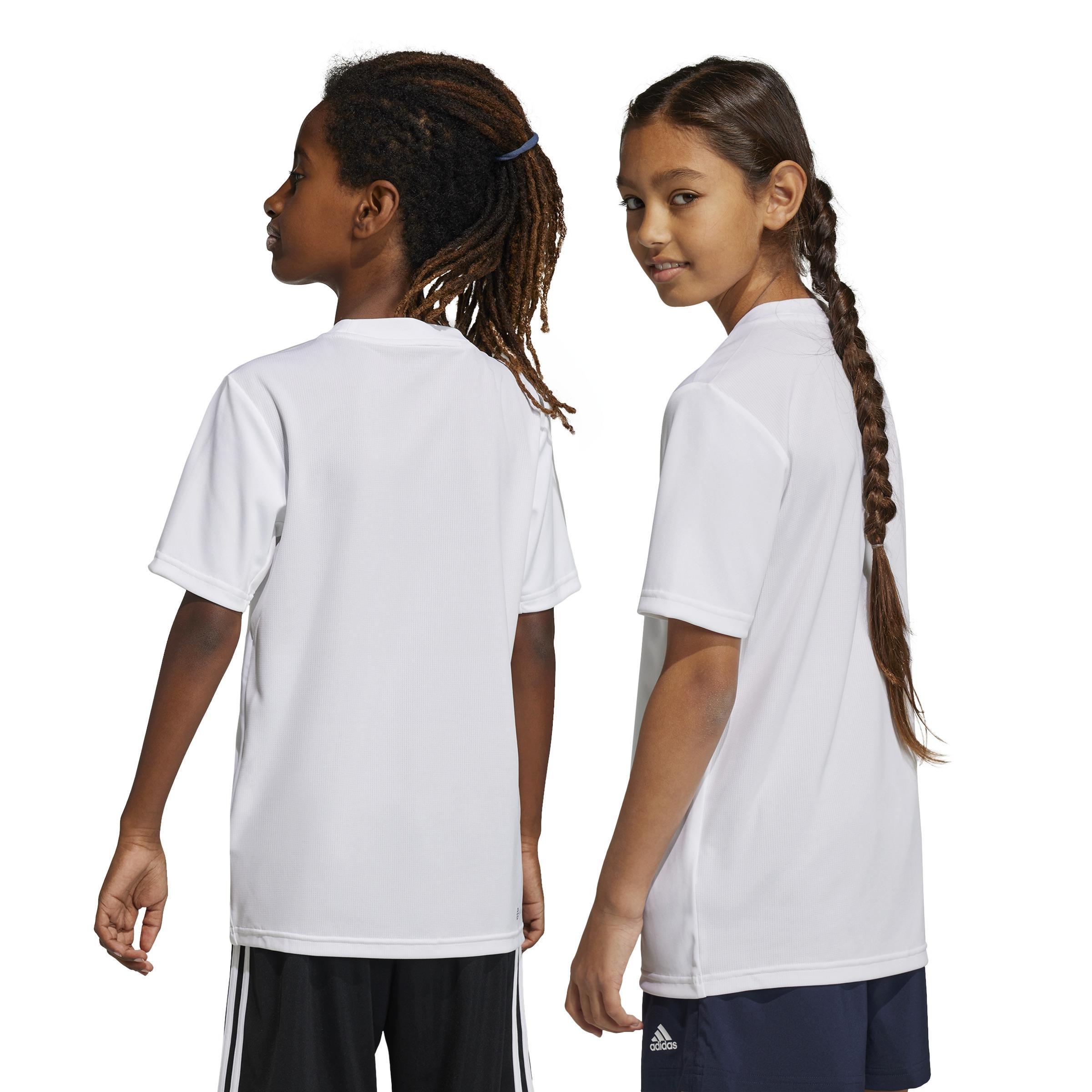 Unisex Kids Train Essentials Aeroready T-Shirt, White, A901_ONE, large image number 2