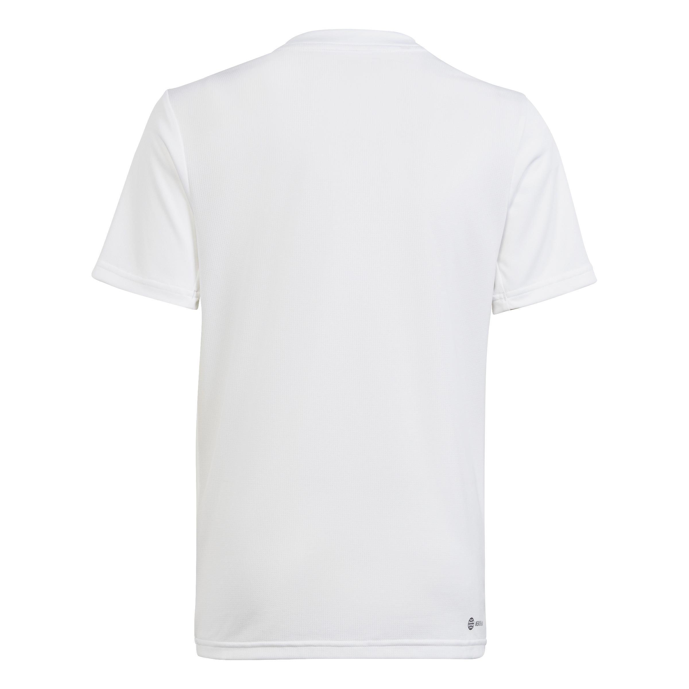 Unisex Train Essentials Aeroready T-Shirt, White, A901_ONE, large image number 3