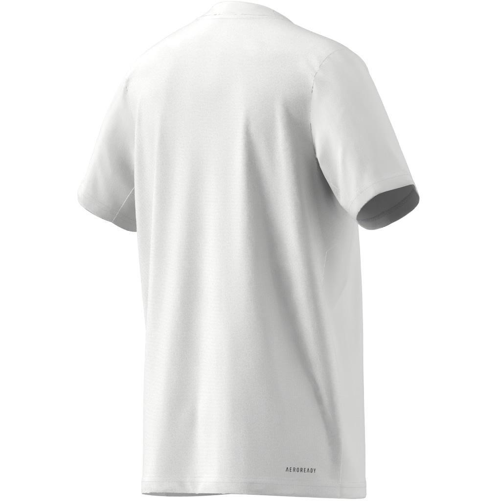 Unisex Train Essentials Aeroready T-Shirt, White, A901_ONE, large image number 10