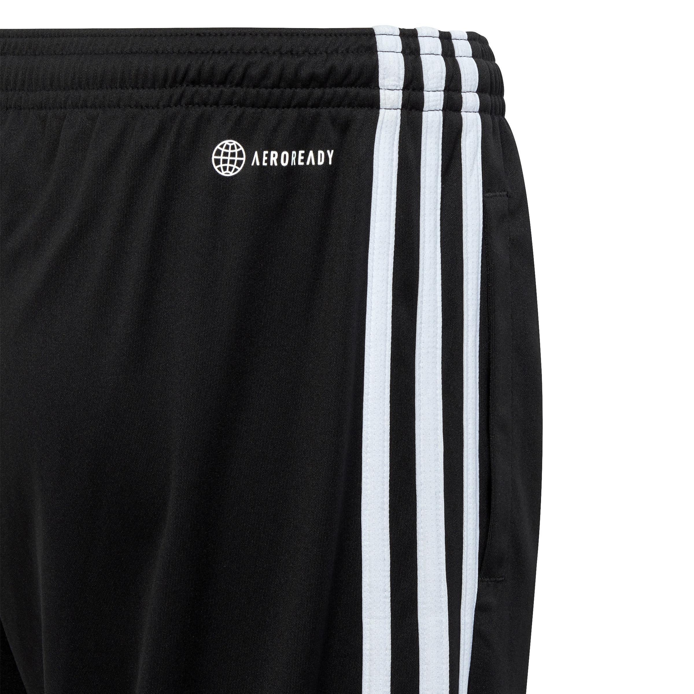 Unisex Kids Train Essentials Aeroready 3-Stripes Regular-Fit Shorts, Black, , large image number 6