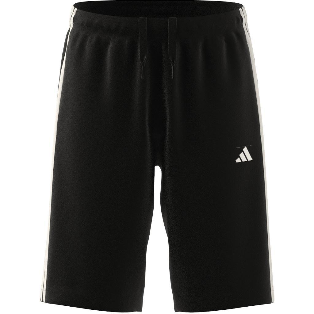 Unisex Kids Train Essentials Aeroready 3-Stripes Regular-Fit Shorts, Black, , large image number 8