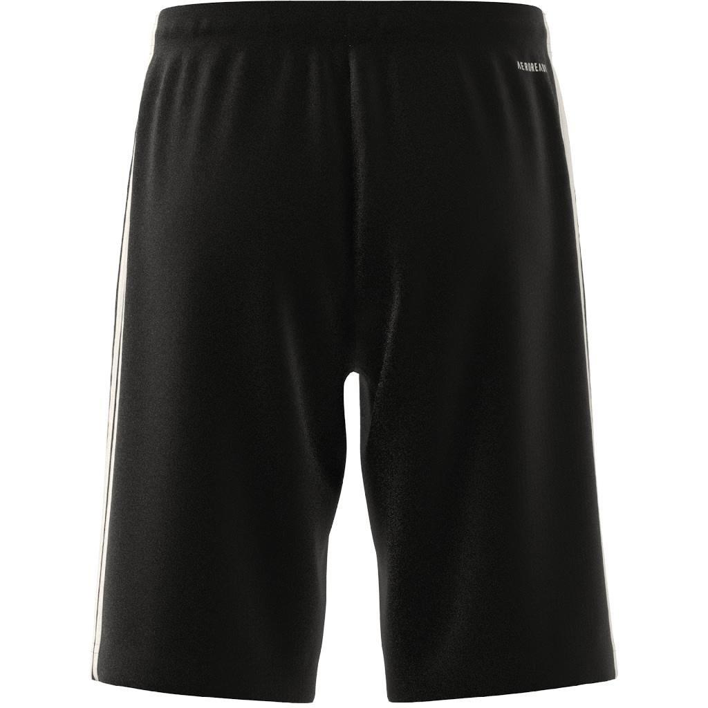 Unisex Kids Train Essentials Aeroready 3-Stripes Regular-Fit Shorts, Black, , large image number 10