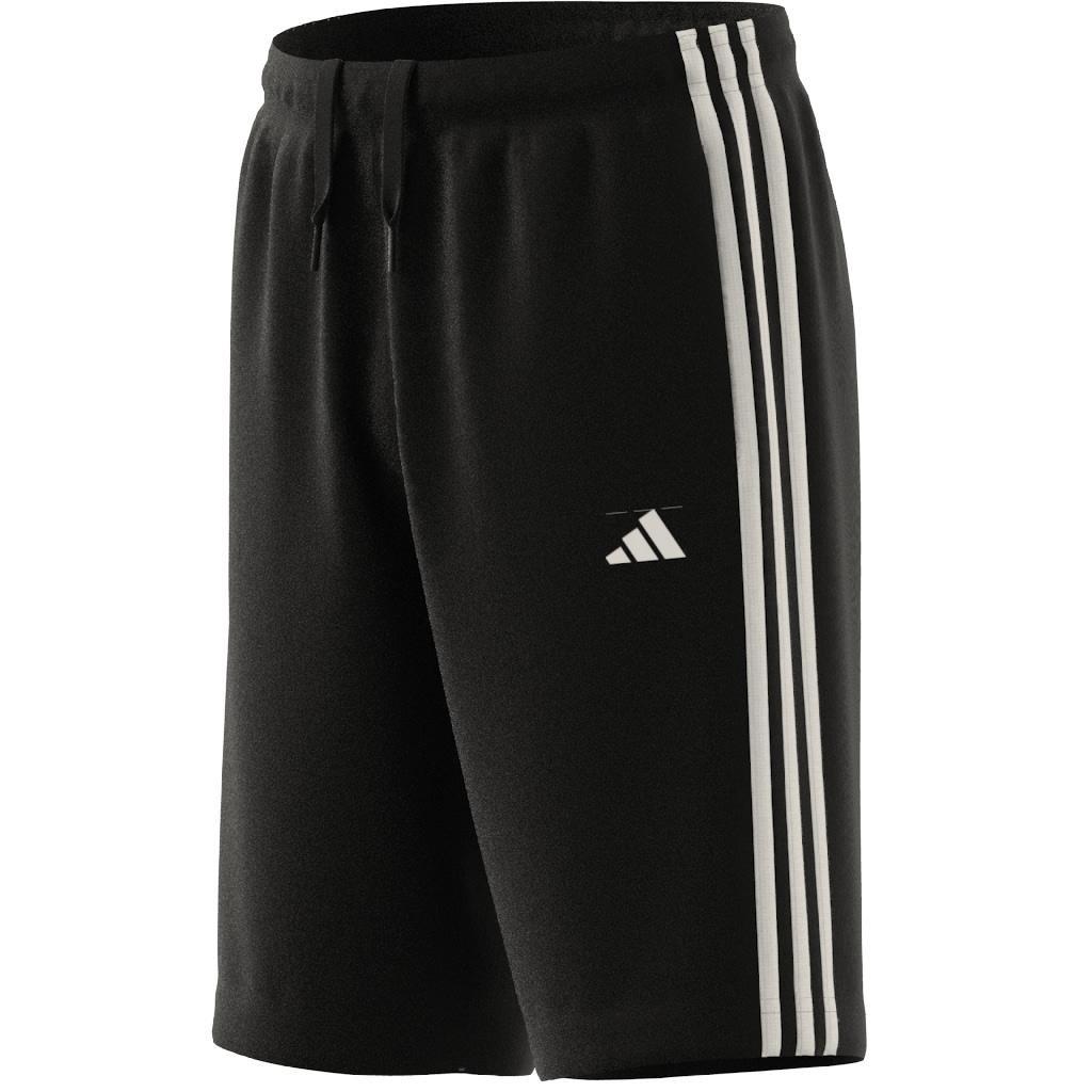 Unisex Kids Train Essentials Aeroready 3-Stripes Regular-Fit Shorts, Black, , large image number 14