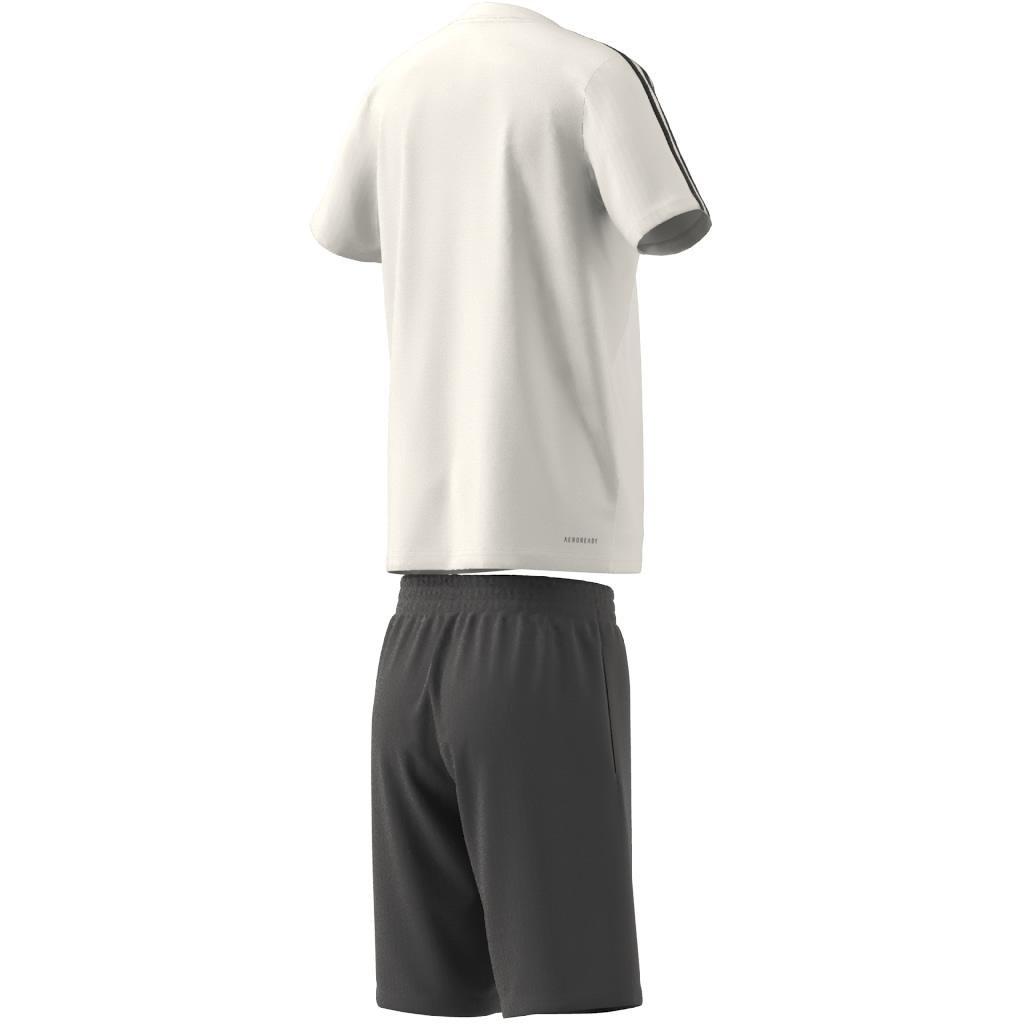Unisex Kids Train Essentials Aeroready 3-Stripes Regular-Fit Training Set, White, A901_ONE, large image number 13