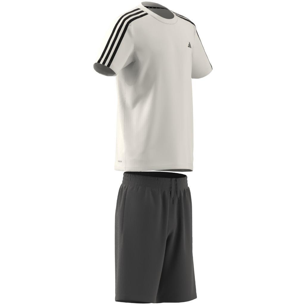 Unisex Kids Train Essentials Aeroready 3-Stripes Regular-Fit Training Set, White, A901_ONE, large image number 14