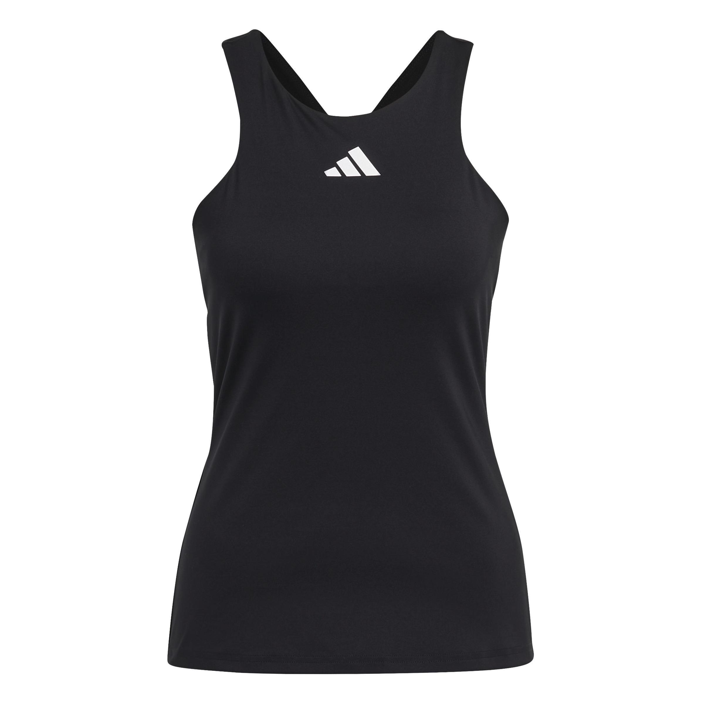 Tennis Y-Tank Top, Black, , large image number 0