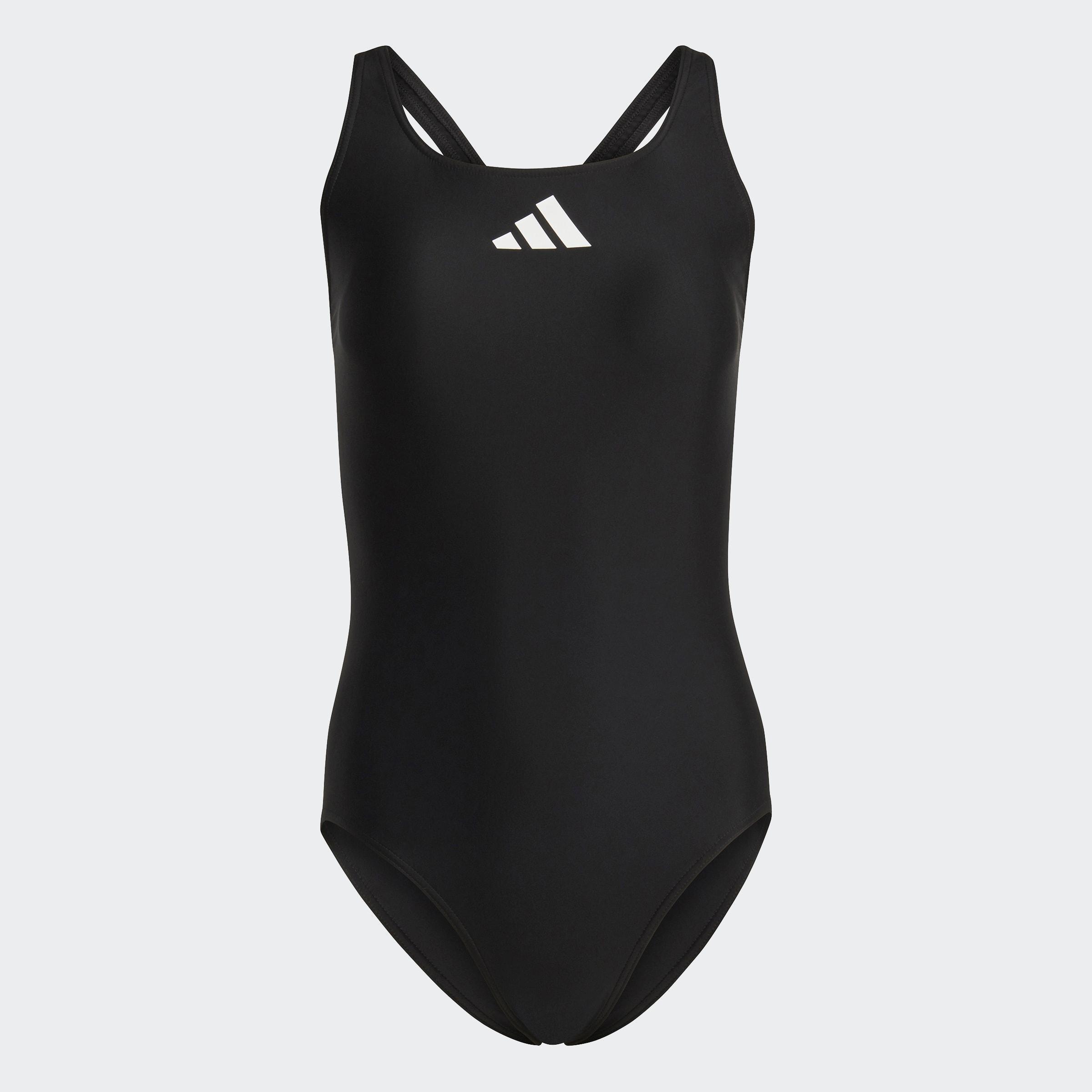 3 Bar Logo Swimsuit, Black, A901_ONE, large image number 0