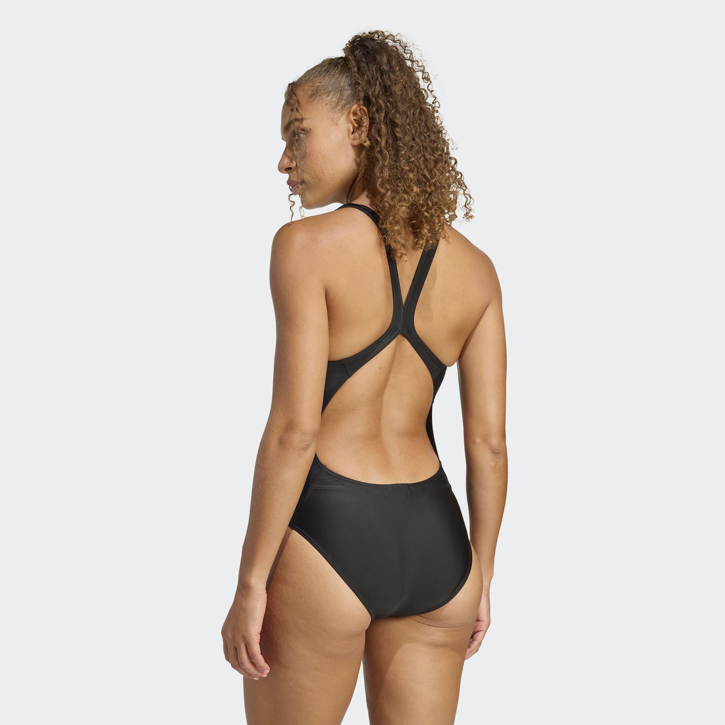 3 Bar Logo Swimsuit, Black, A901_ONE, large image number 1