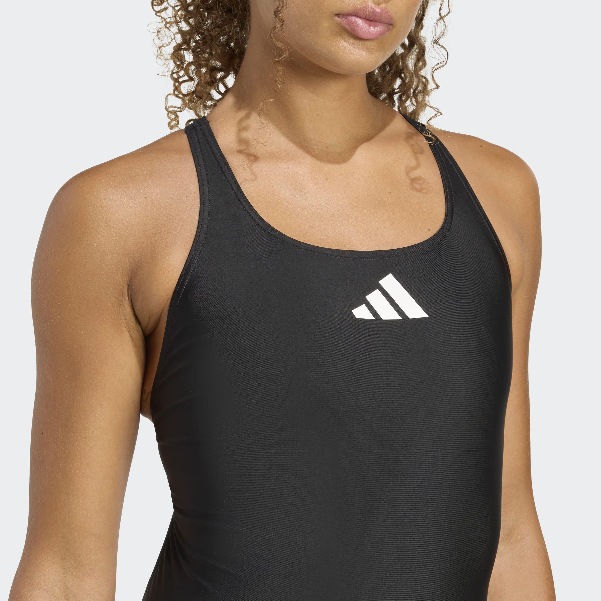 3 Bar Logo Swimsuit, Black, A901_ONE, large image number 3