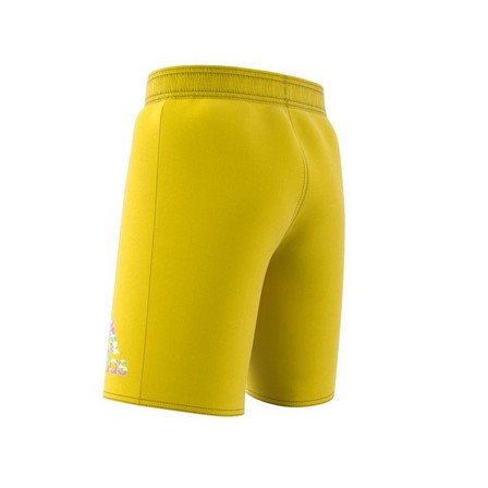 Kids Boys Adidas X Lego Swim Shorts, Yellow, A901_ONE, large image number 8