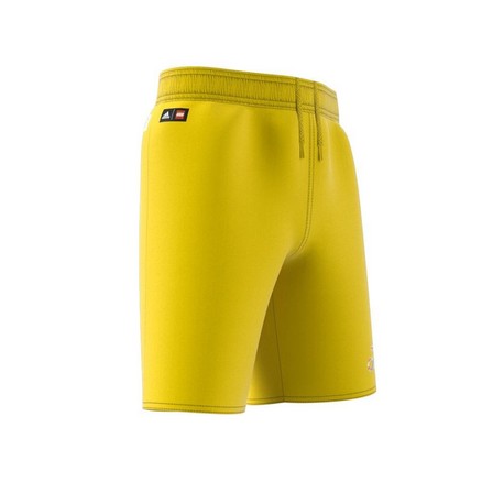 Kids Boys Adidas X Lego Swim Shorts, Yellow, A901_ONE, large image number 10
