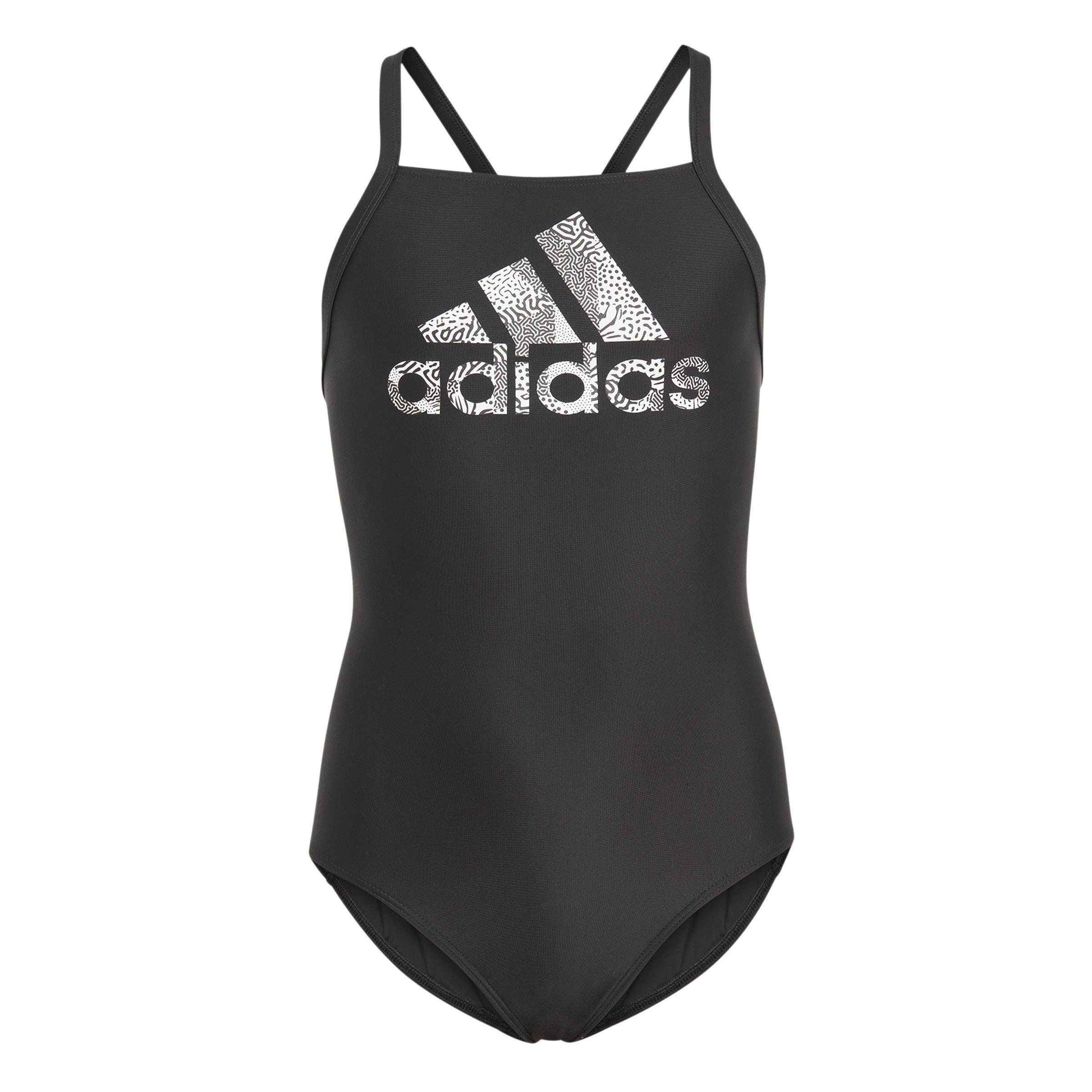 Kids Big Logo Swimsuit, Black, , large image number 0