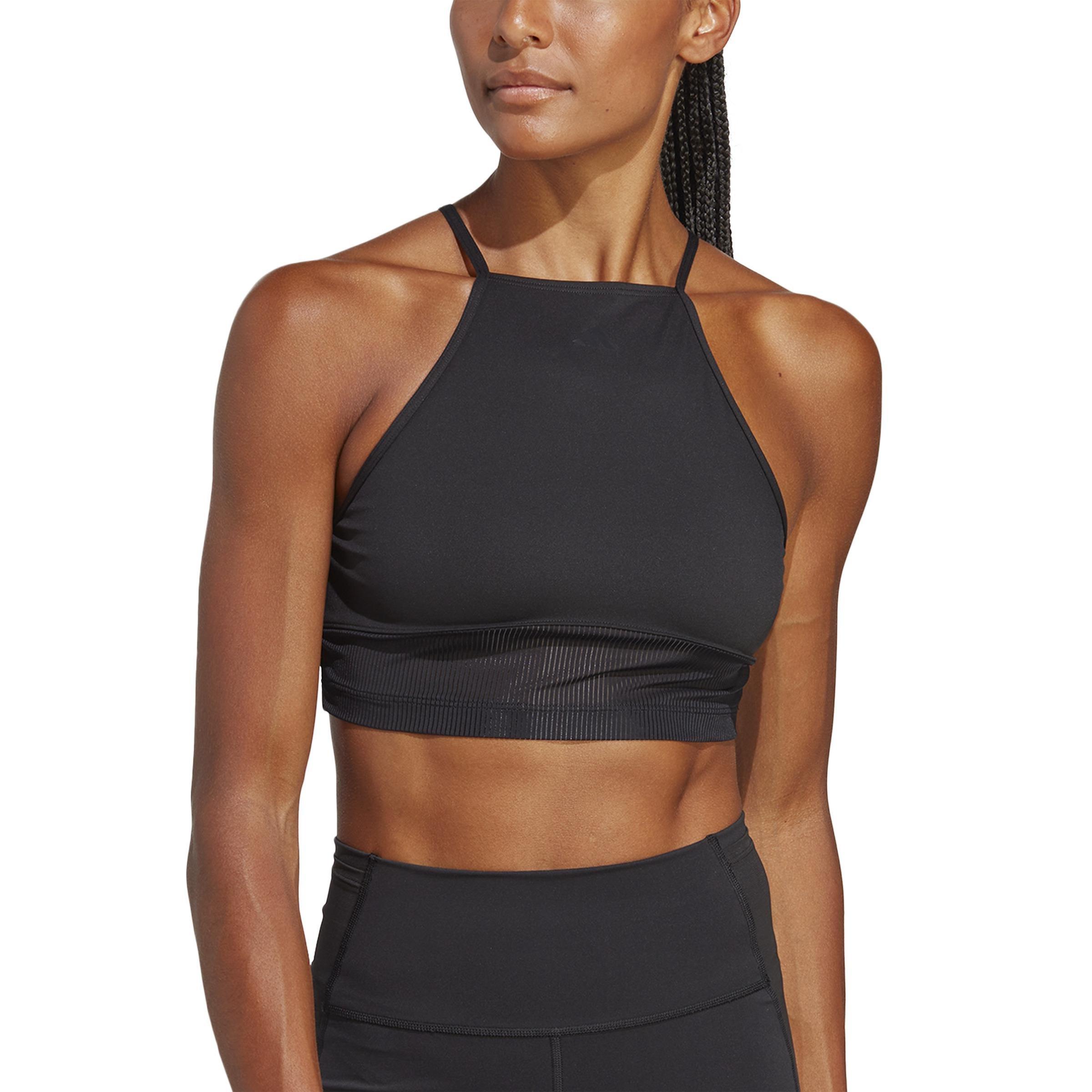 Training Dance Crop Tank Top, Black, A901_ONE, large image number 0