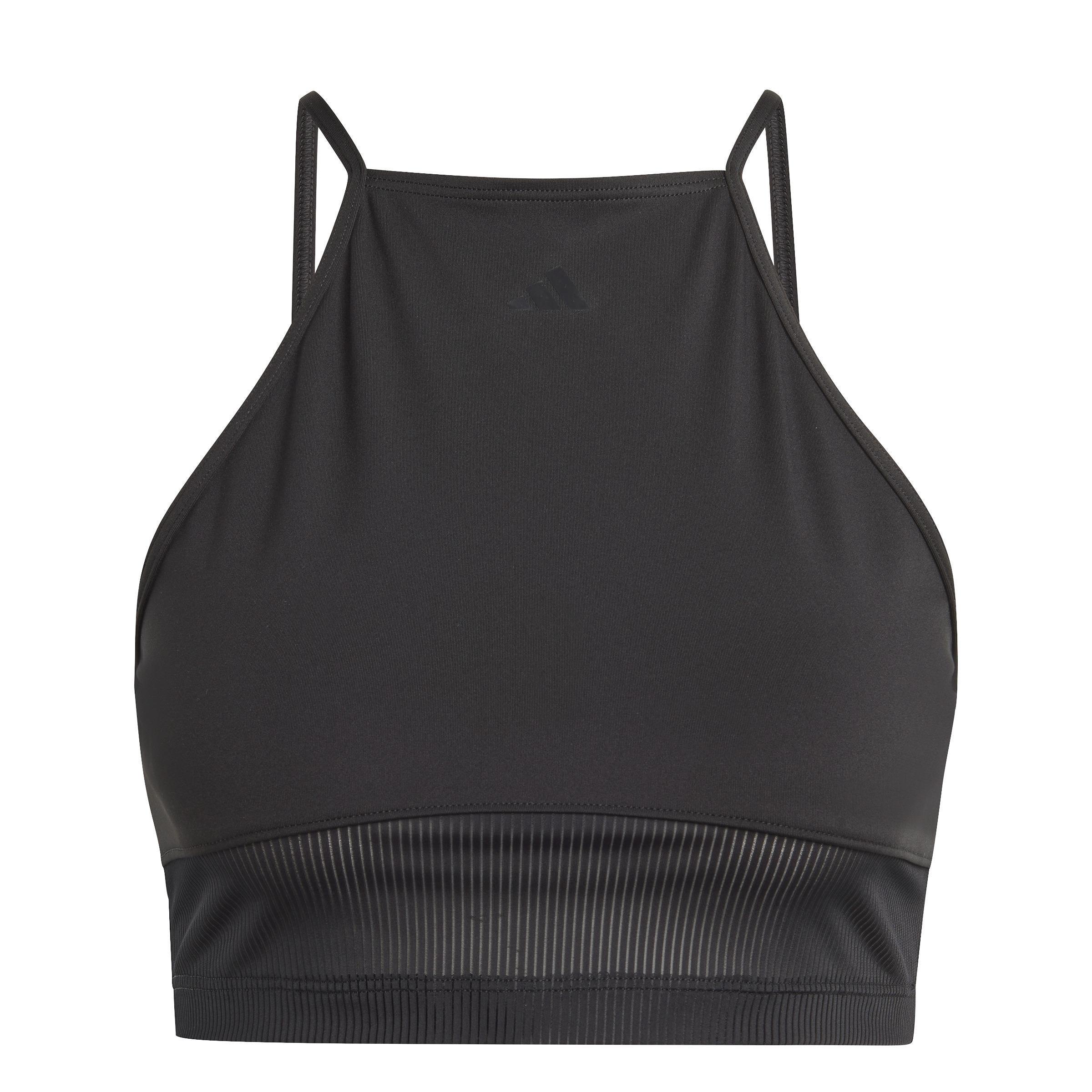 Training Dance Crop Tank Top, Black, A901_ONE, large image number 1