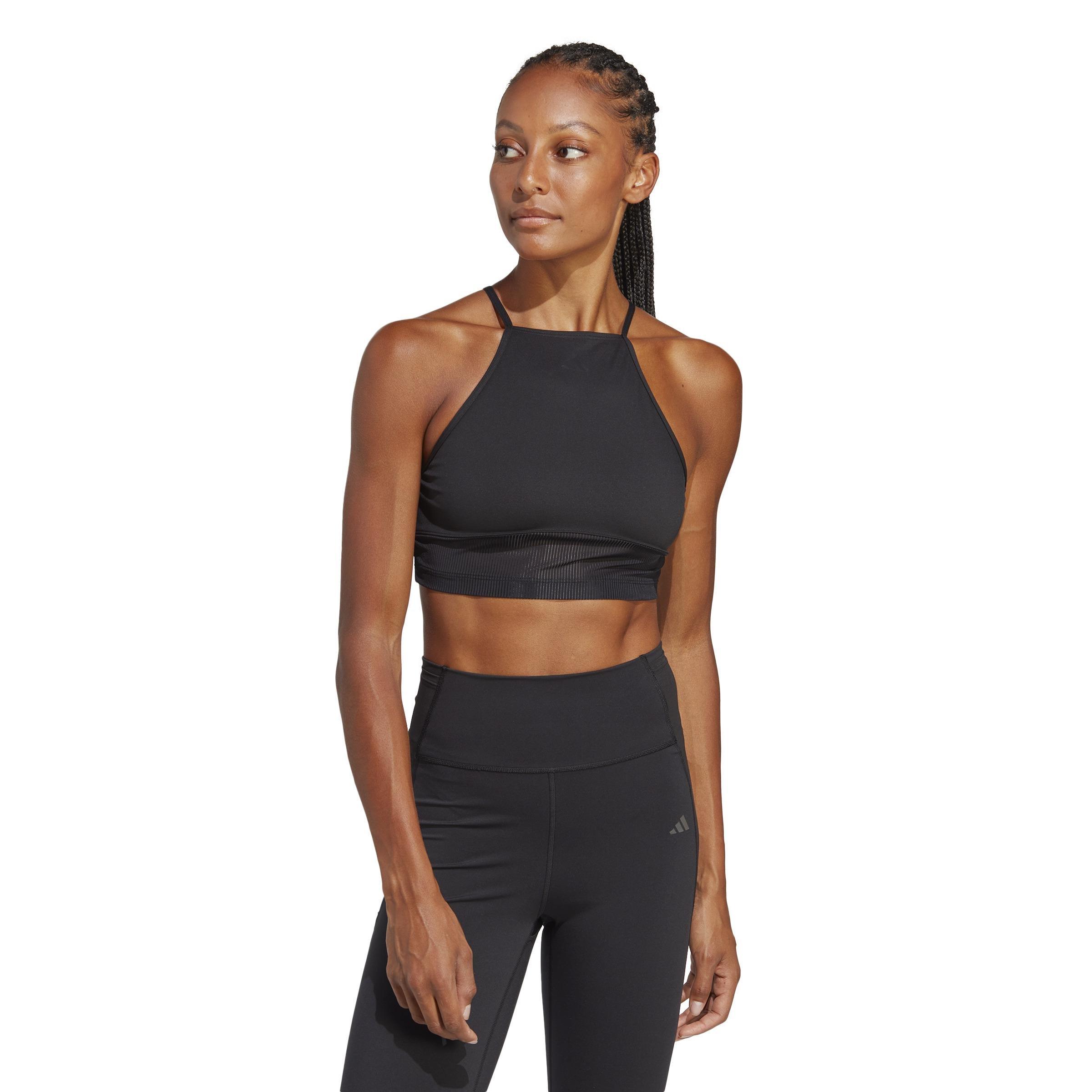 Training Dance Crop Tank Top, Black, A901_ONE, large image number 13