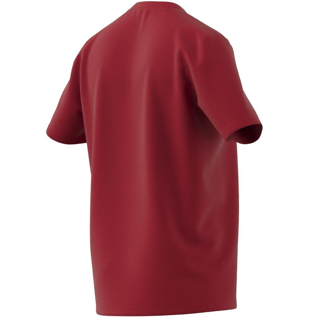 Two-Tone Stencil Short Sleeve Graphic T-Shirt, Red, , large image number 12