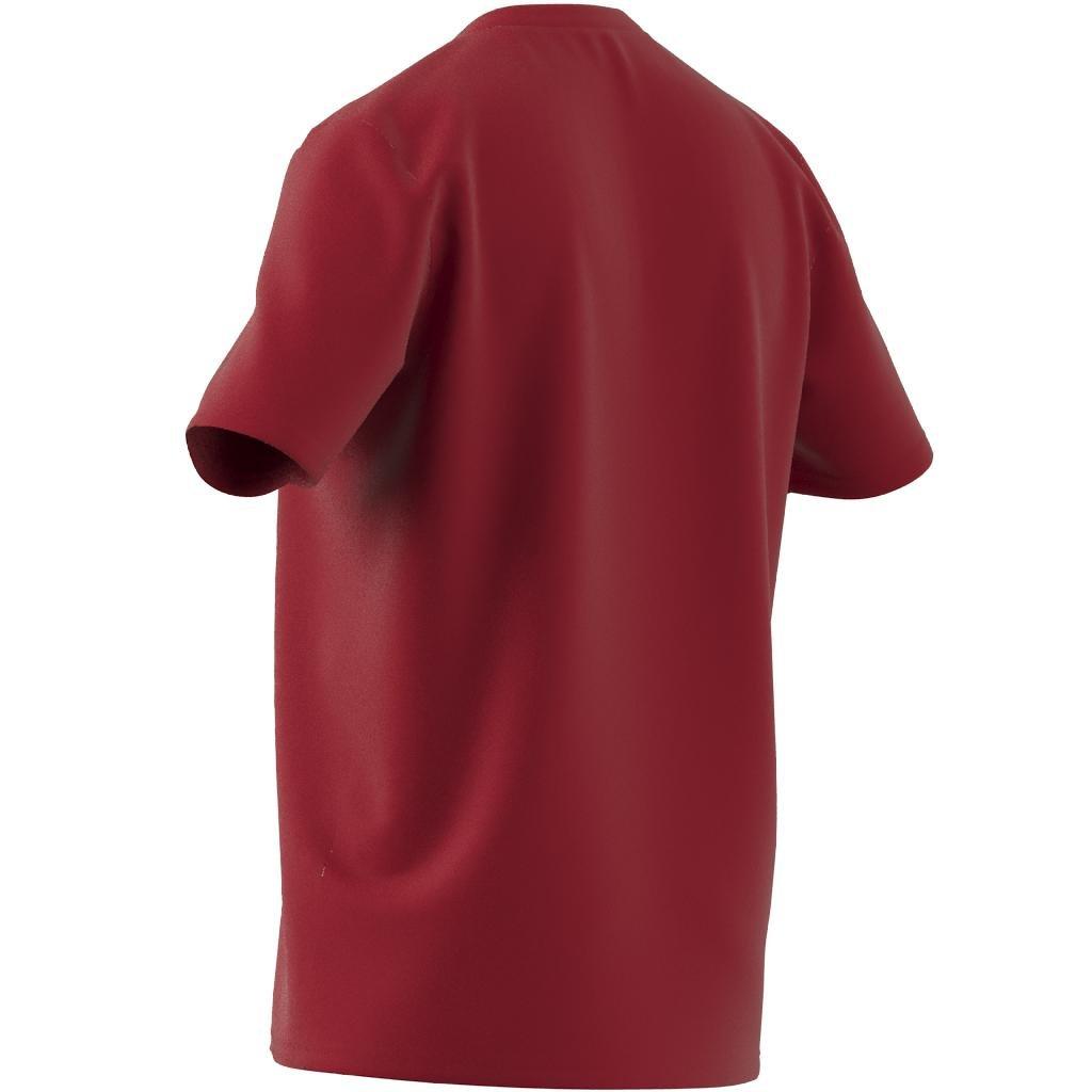 Two-Tone Stencil Short Sleeve Graphic T-Shirt, Red, , large image number 14