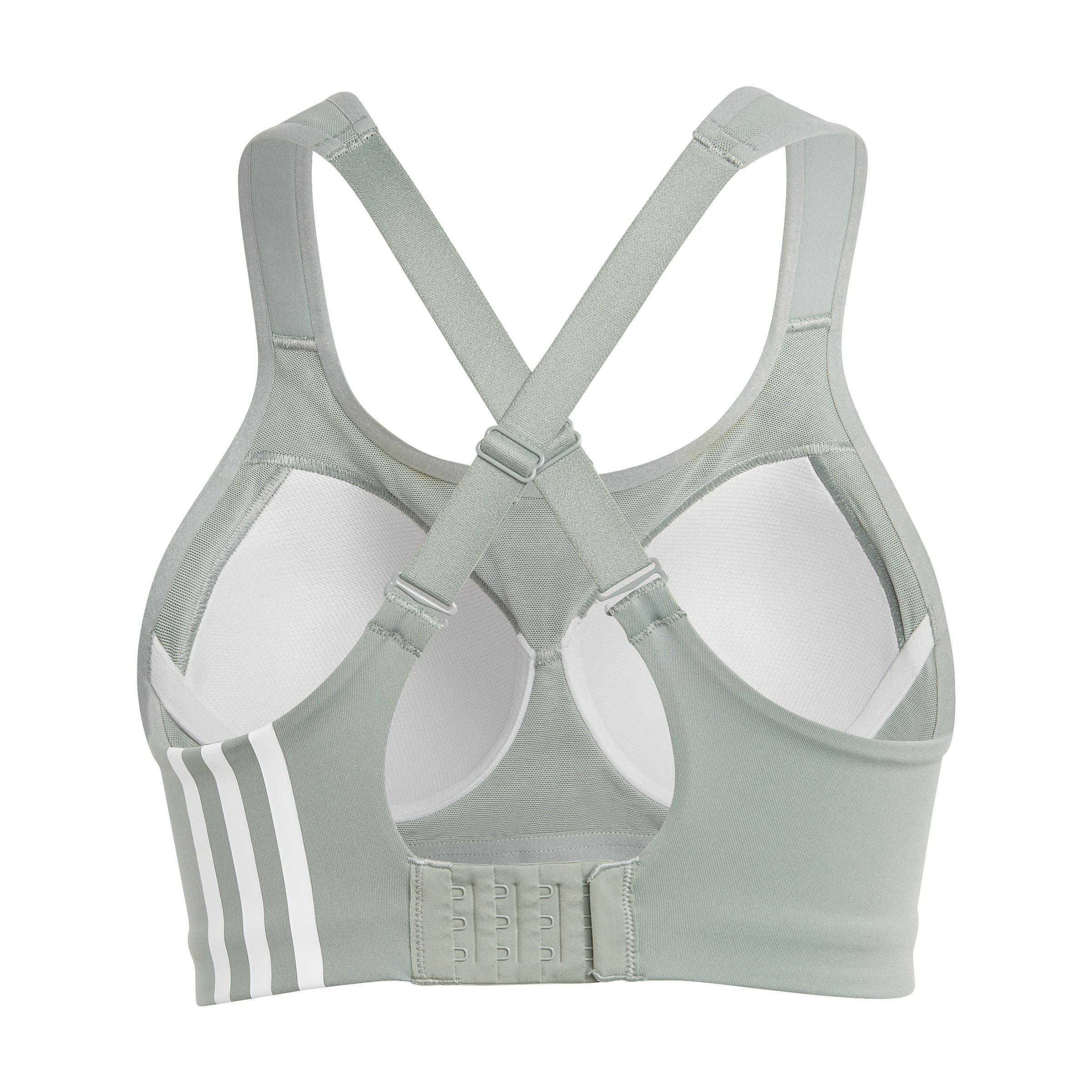 adidas TLRD Impact Training High-Support Bra, Green, A901_ONE, large image number 2
