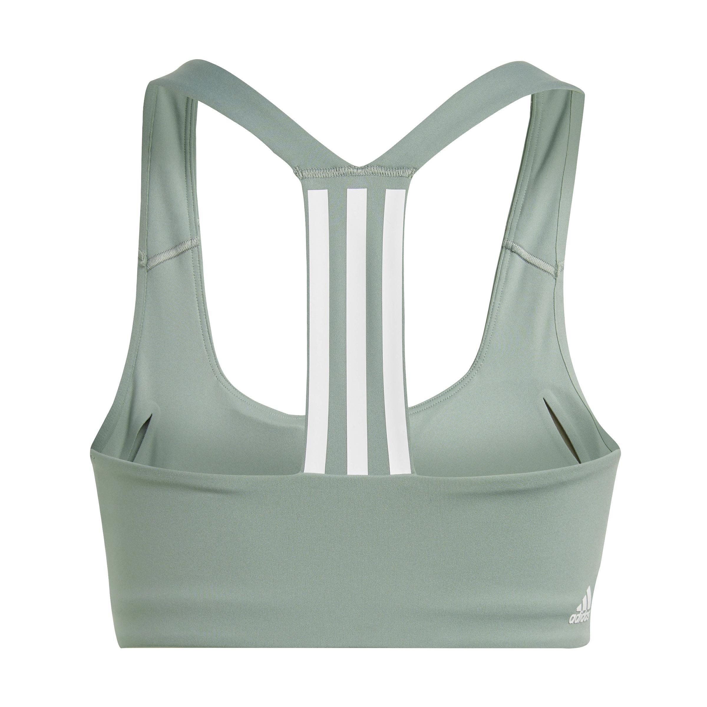 Powerimpact Training Medium-Support Bra, Green, A901_ONE, large image number 3