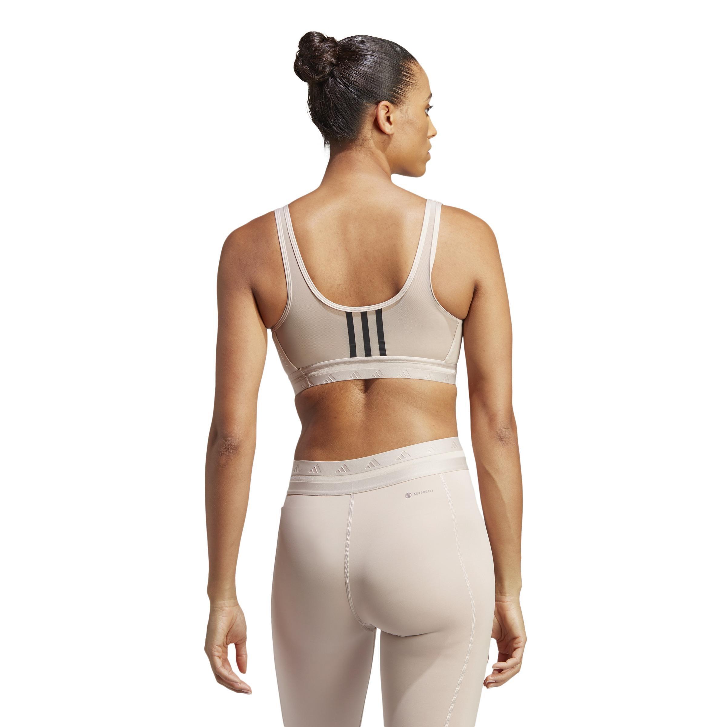 Aeroreact Training Light-Support Techfit Bra, Brown, , large image number 3