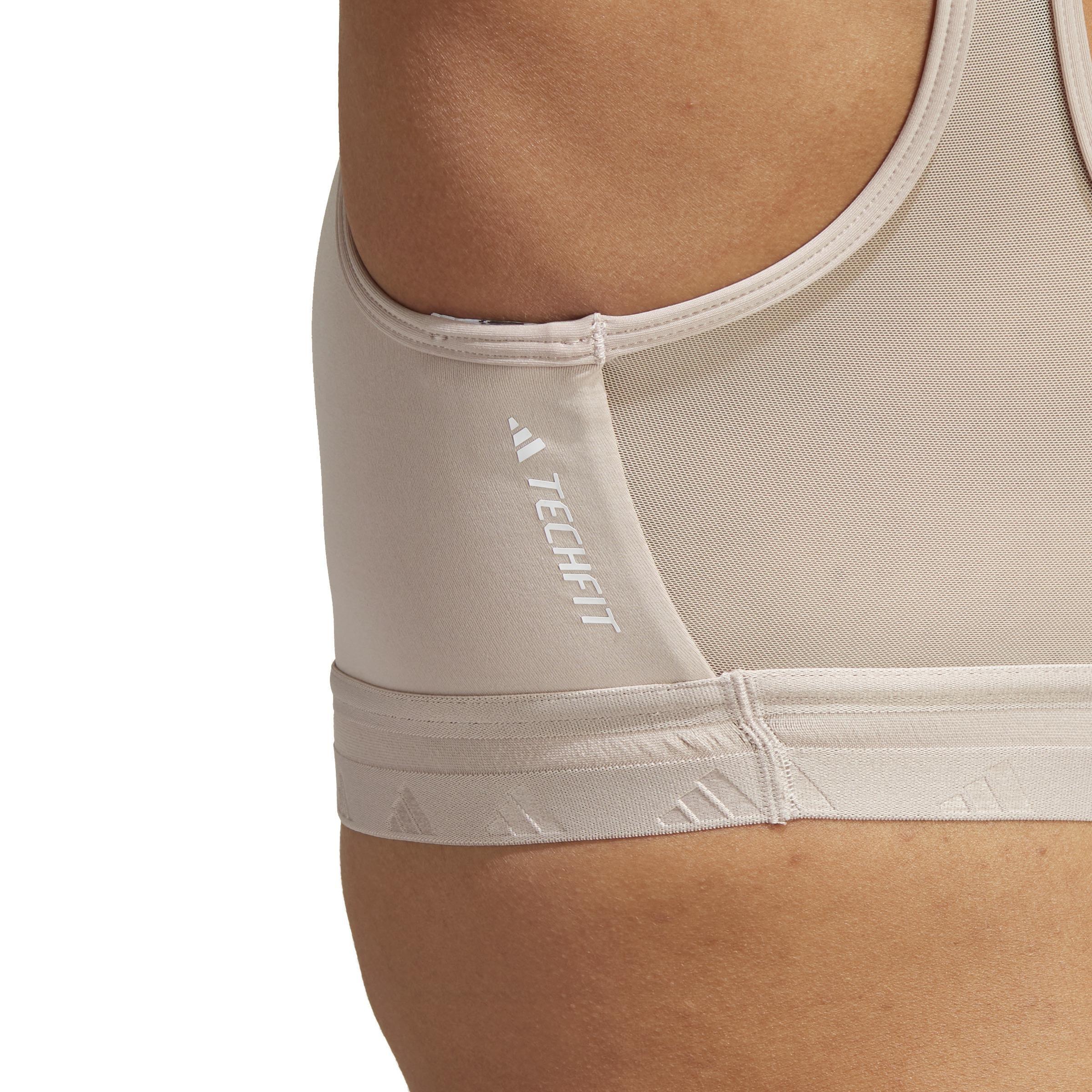 Aeroreact Training Light-Support Techfit Bra, Brown, , large image number 5