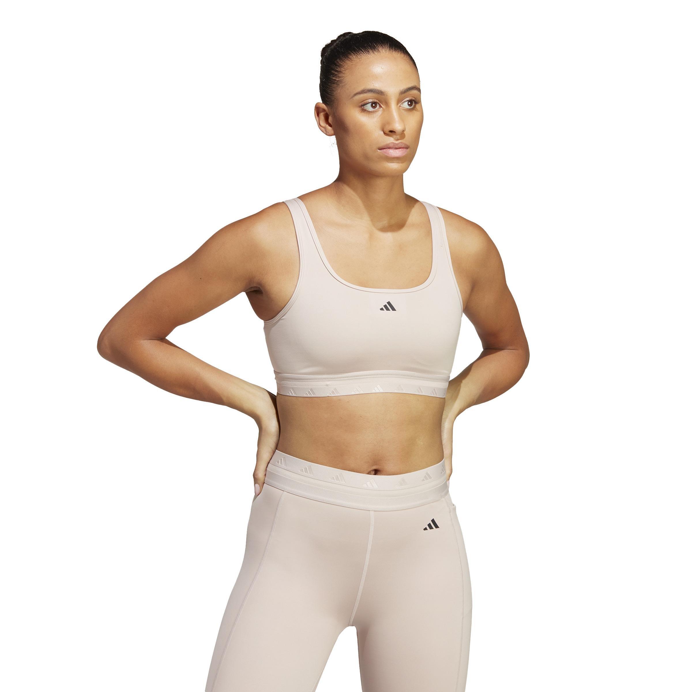 Aeroreact Training Light-Support Techfit Bra, Brown, , large image number 8