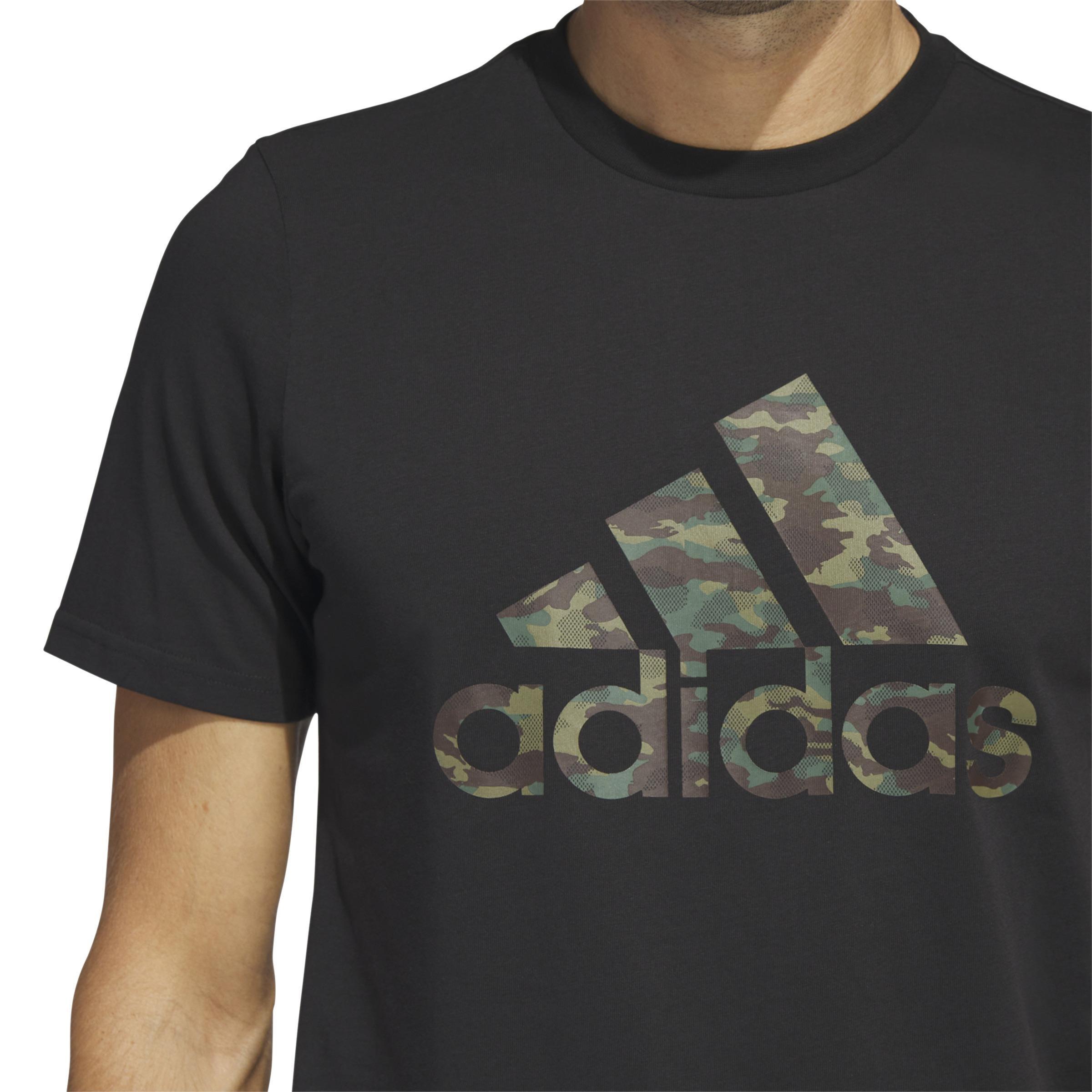 Men Camo Short Sleeve T-Shirt, Black, A901_ONE, large image number 4