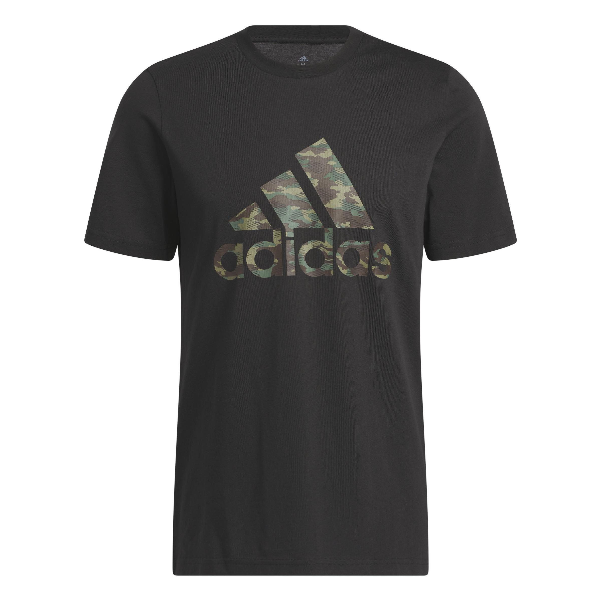 Men Camo Short Sleeve T-Shirt, Black, A901_ONE, large image number 6