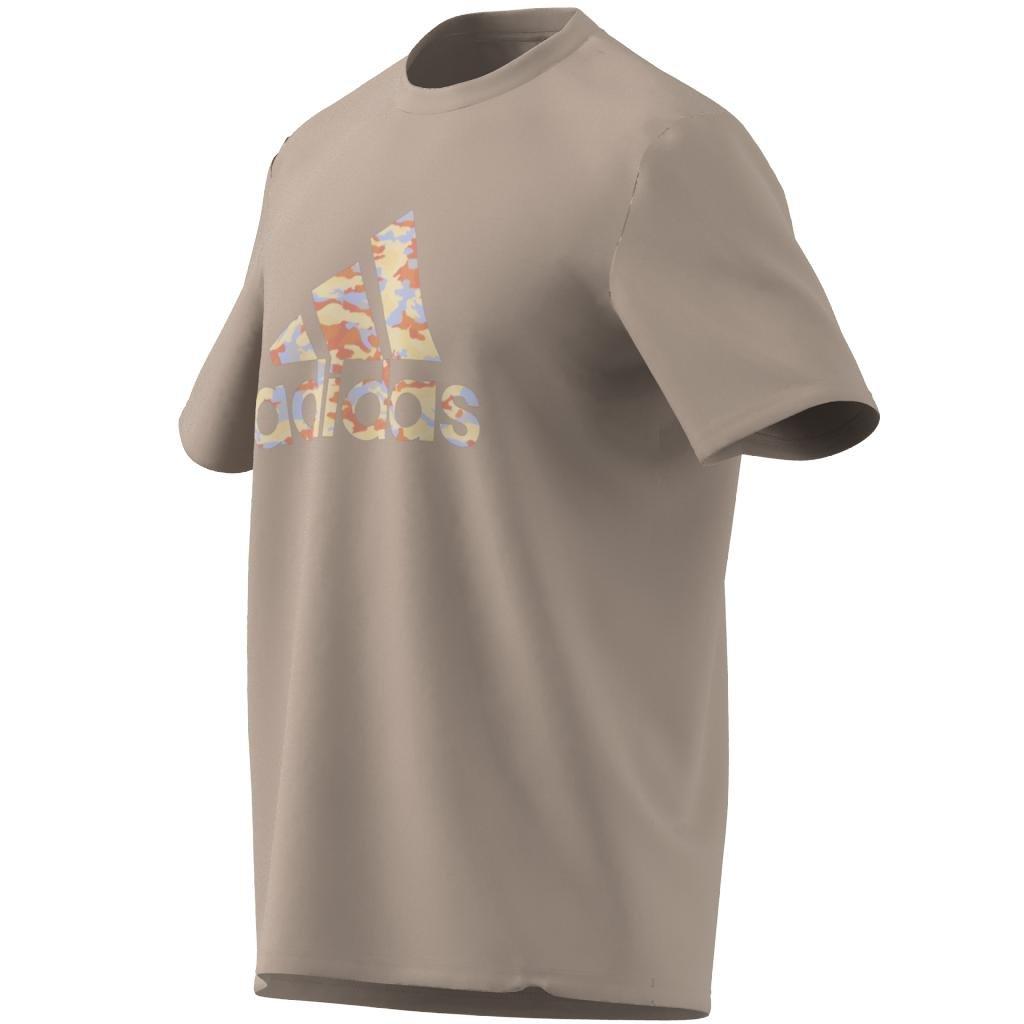 Camo Short Sleeve T-Shirt, Brown, A901_ONE, large image number 7