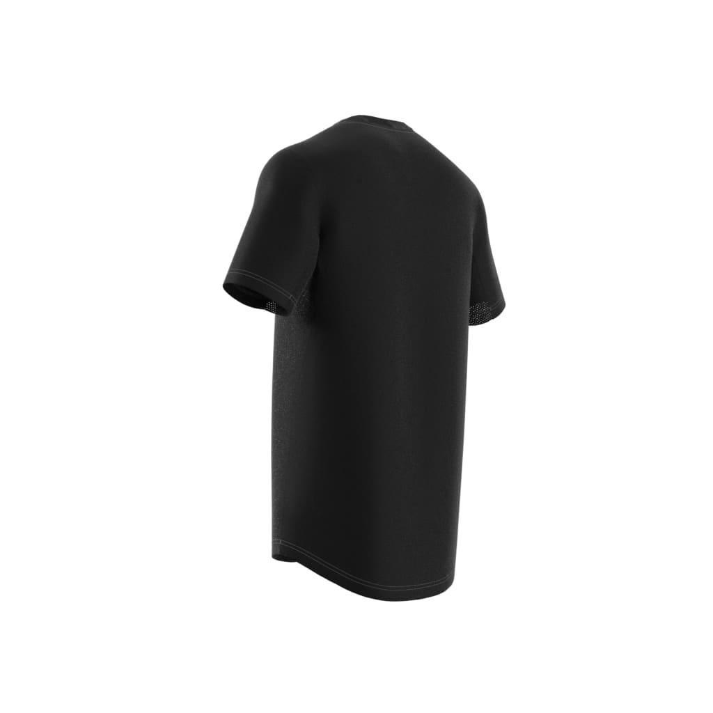 Club 3-Stripes Tennis T-Shirt, Black, A901_ONE, large image number 4