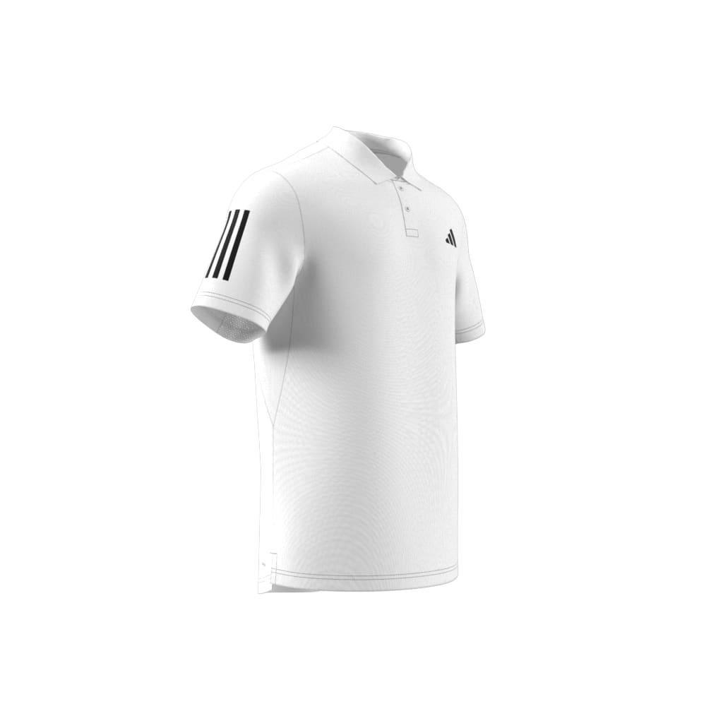 Club 3-Stripes Tennis Polo Shirt, White, A901_ONE, large image number 8