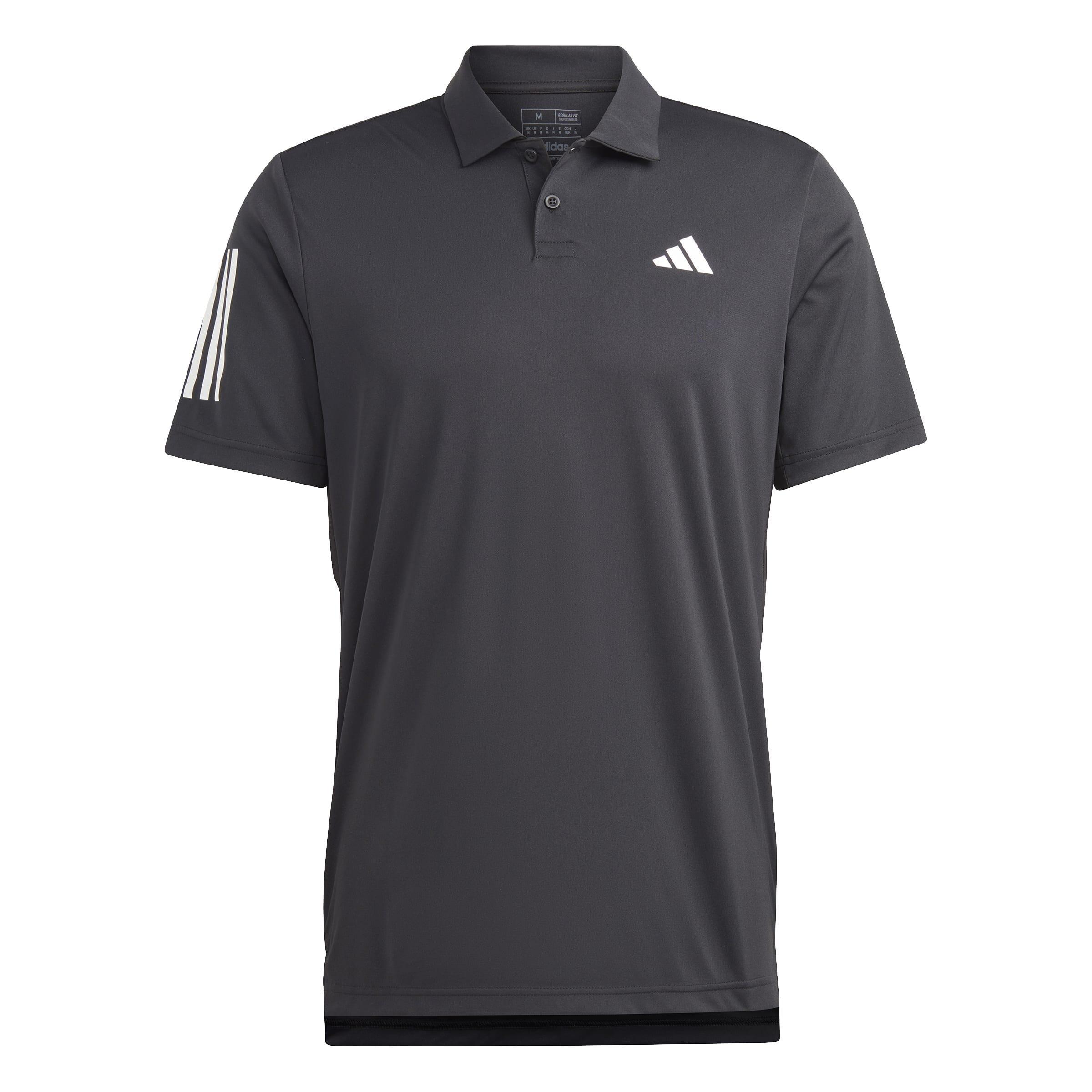 Club 3-Stripes Tennis Polo Shirt, Black, A901_ONE, large image number 1