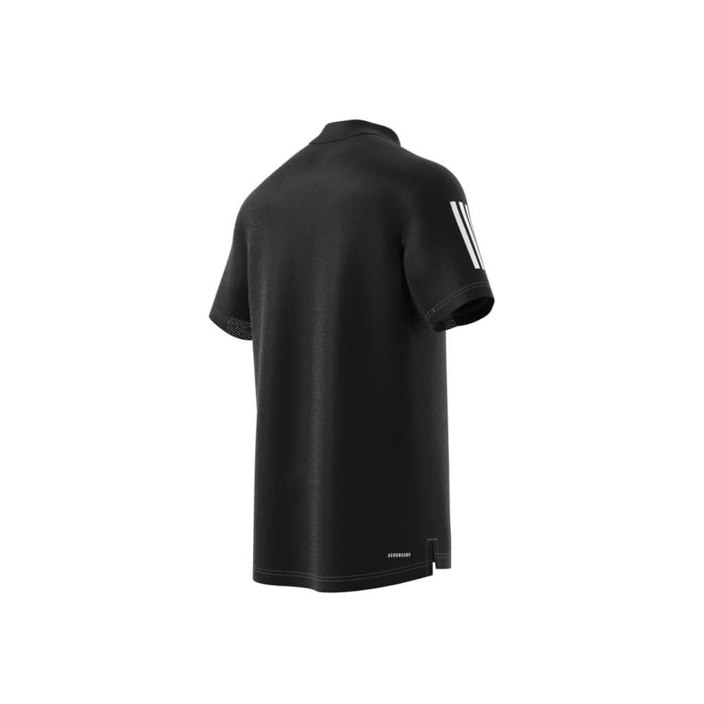 Club 3-Stripes Tennis Polo Shirt, Black, A901_ONE, large image number 7