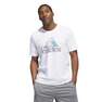 Mens Botg Badge Of Sport Graphic T-Shirt, White, A901_ONE, thumbnail image number 0