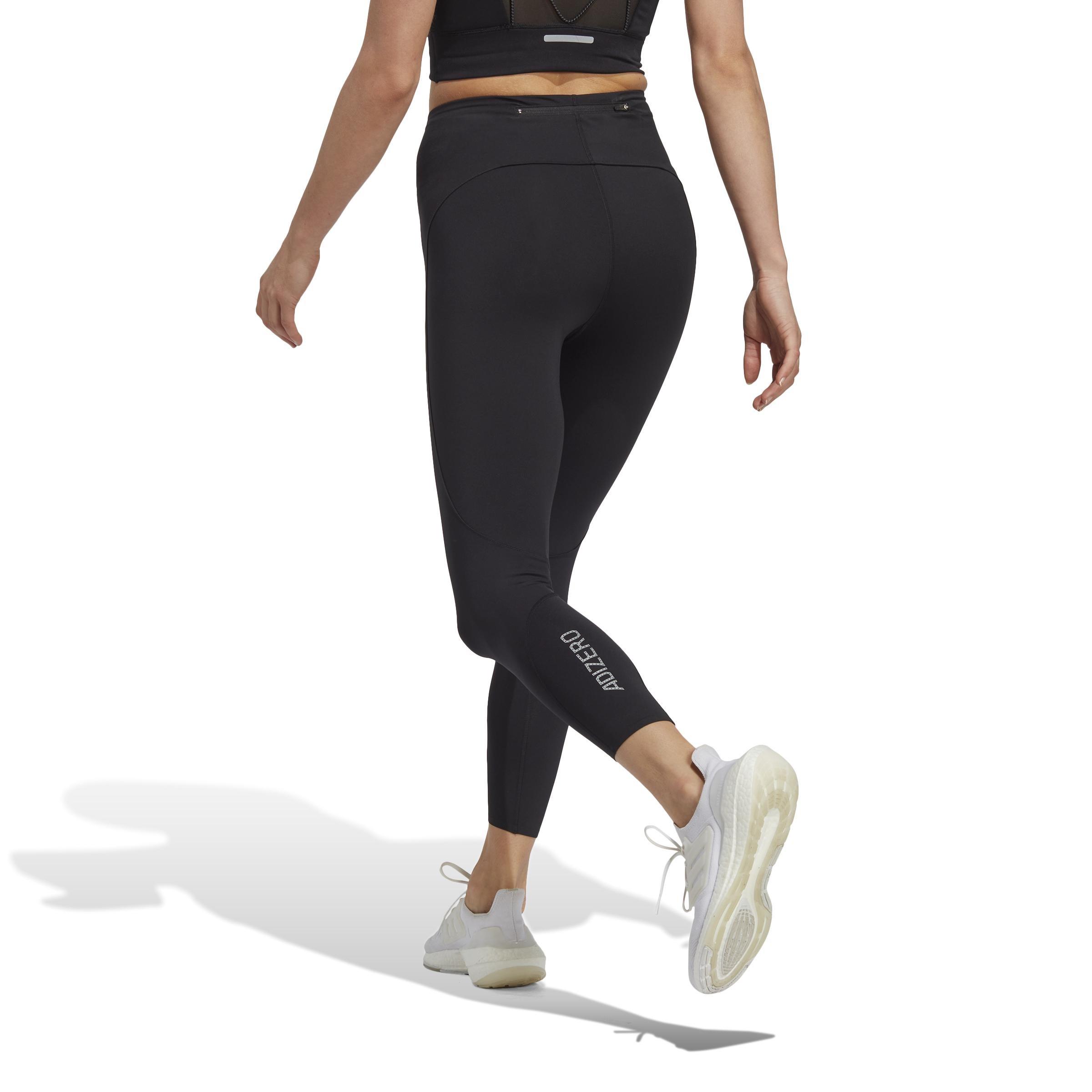 Adizero Running 7/8 Leggings, Black, A901_ONE, large image number 2