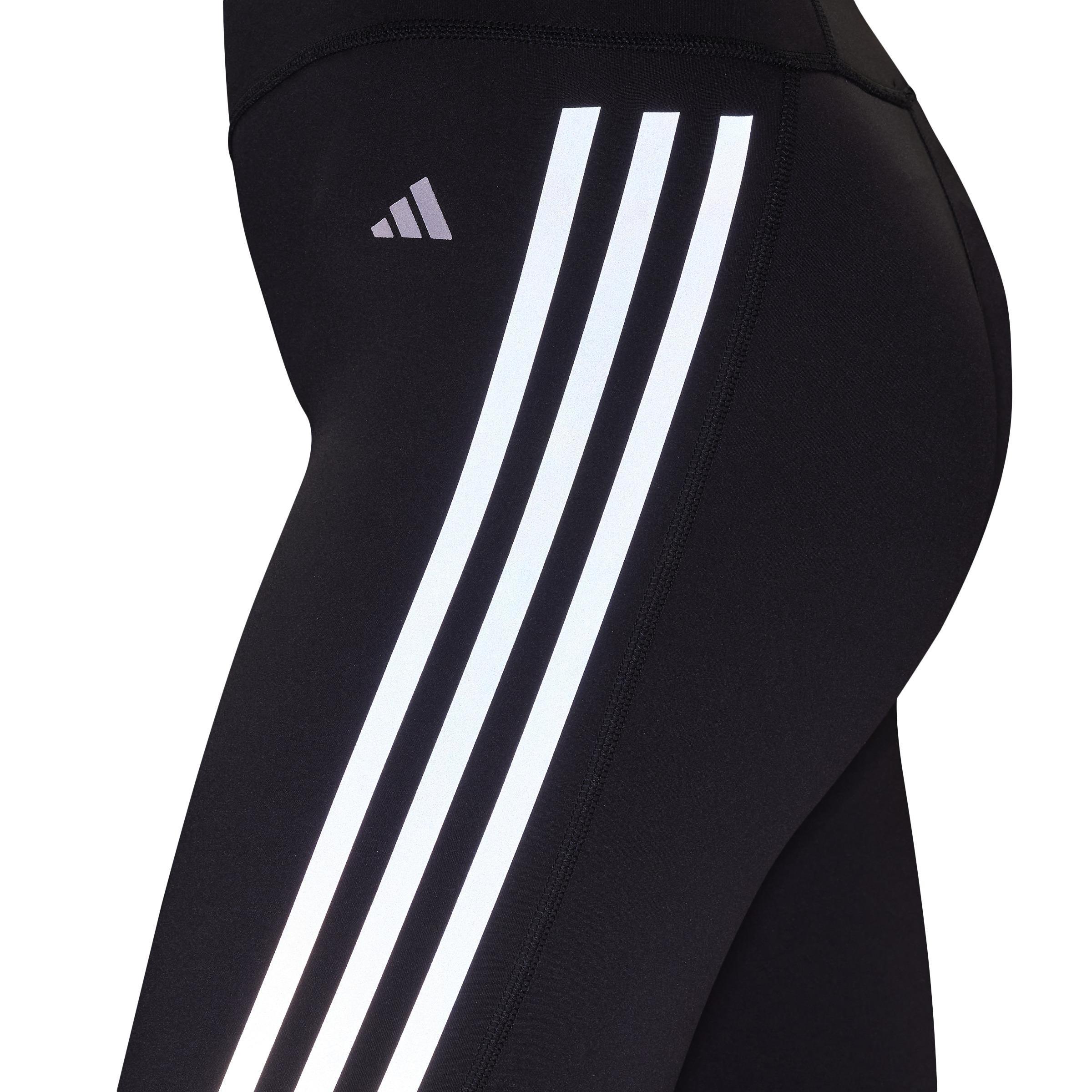 DailyRun 3-Stripes 7/8 Leggings, Black, , large image number 4