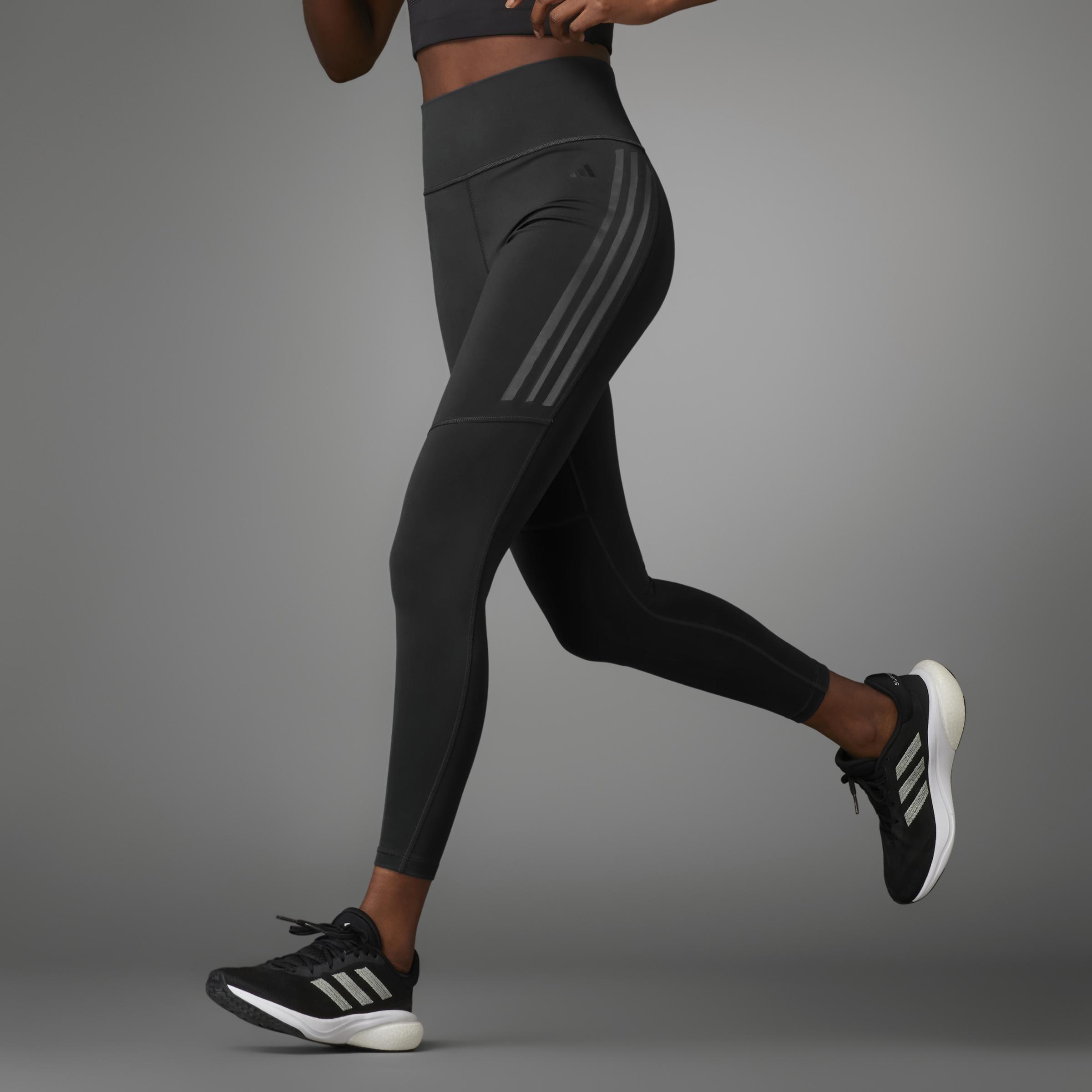 DailyRun 3-Stripes 7/8 Leggings, Black, , large image number 9
