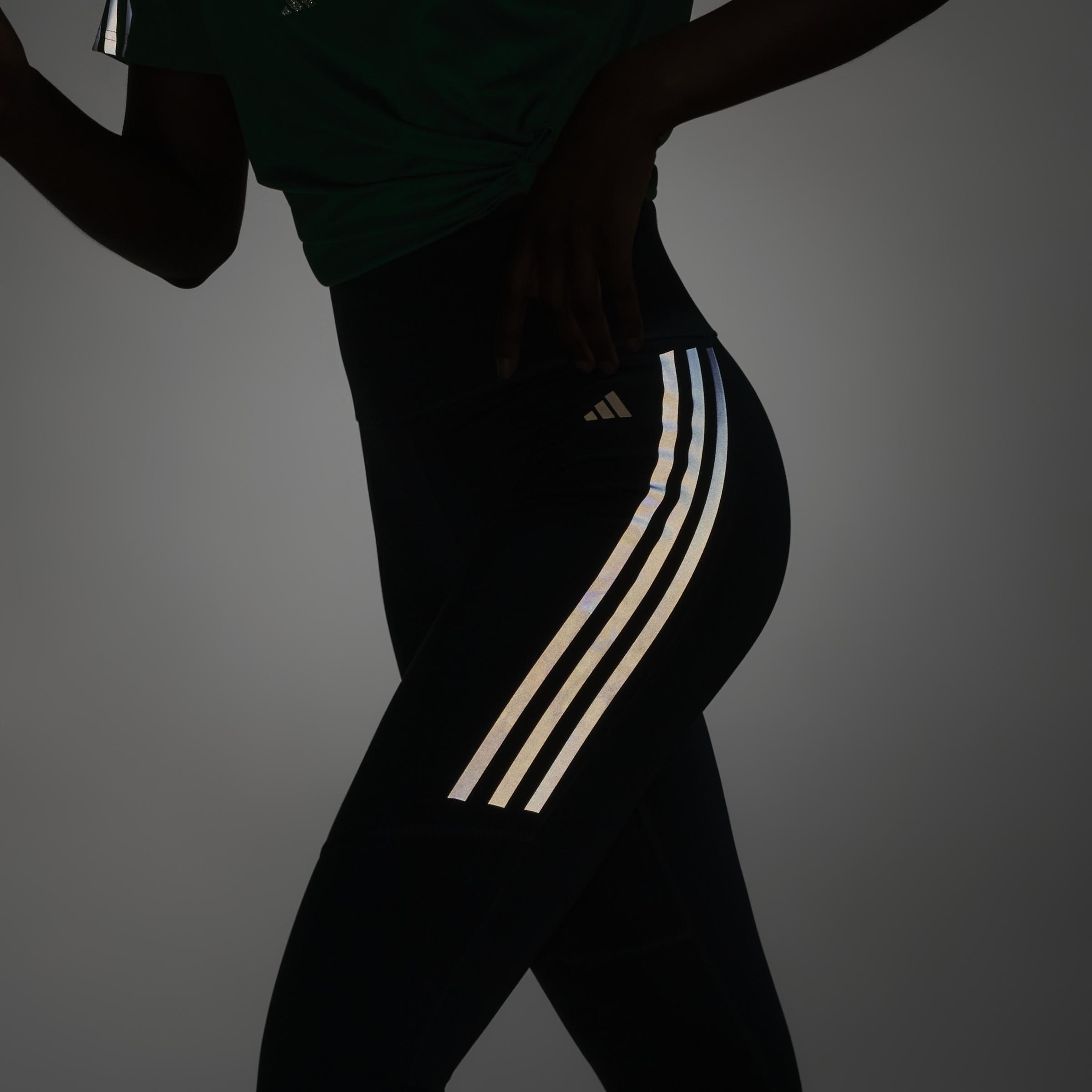 DailyRun 3-Stripes 7/8 Leggings, Black, , large image number 14