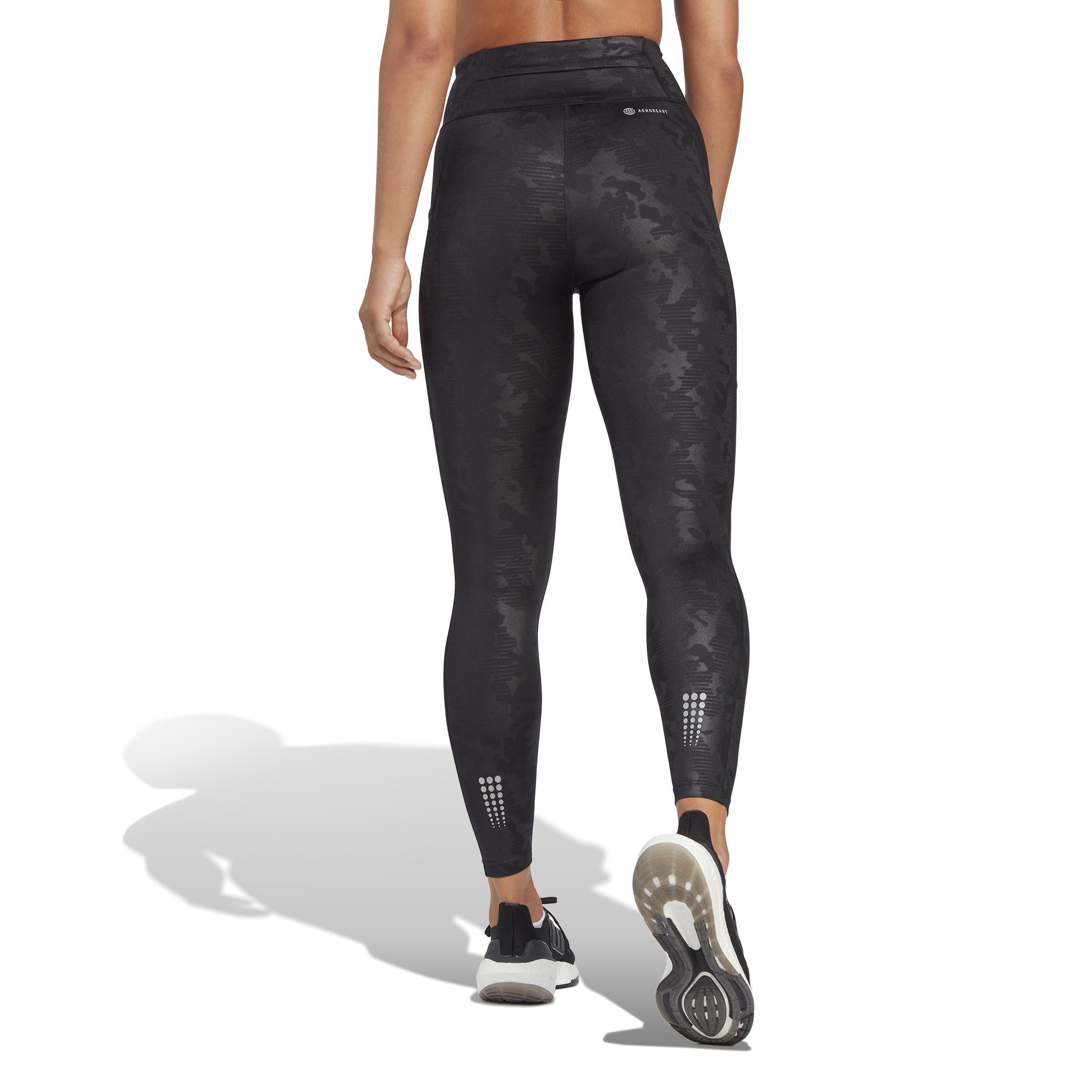 Dailyrun Embossed Camo 7/8 Leggings, Black, A901_ONE, large image number 2
