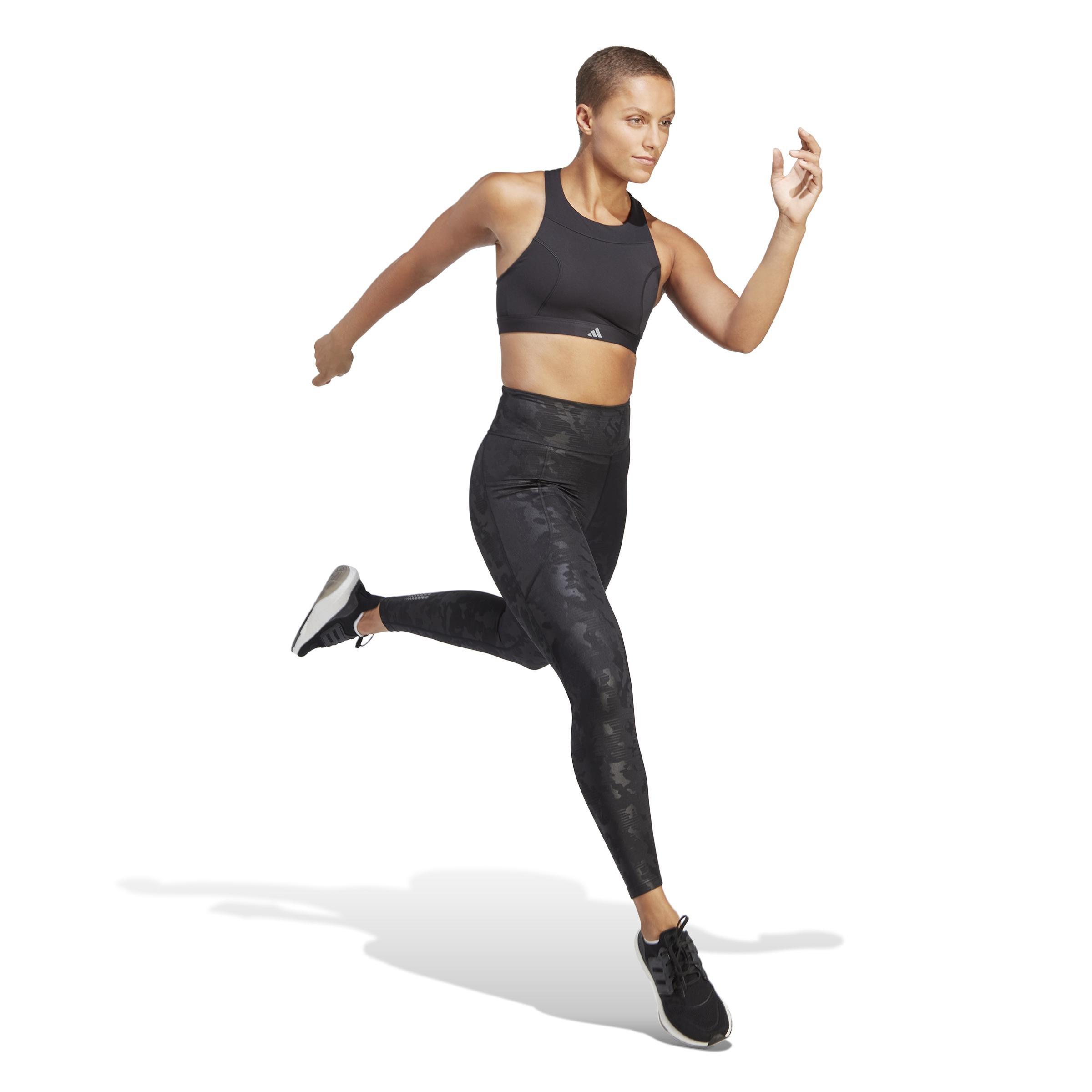 Dailyrun Embossed Camo 7/8 Leggings, Black, A901_ONE, large image number 7