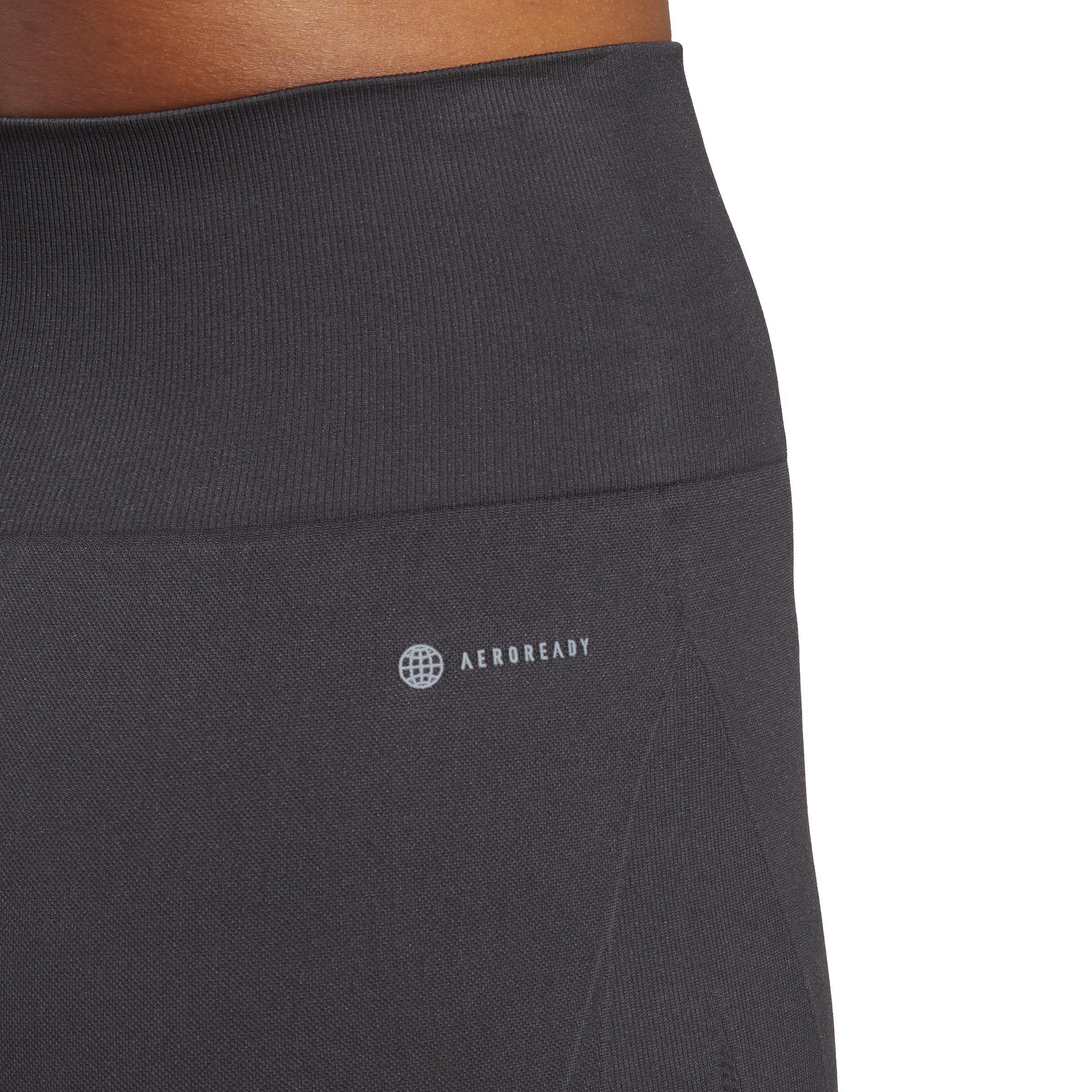 Yoga Seamless 7/8 Leggings, Black, A901_ONE, large image number 4