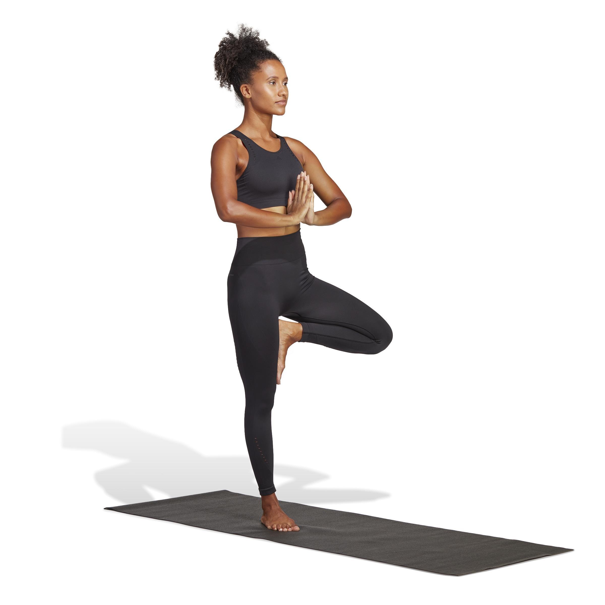 Yoga Seamless 7/8 Leggings, Black, A901_ONE, large image number 5