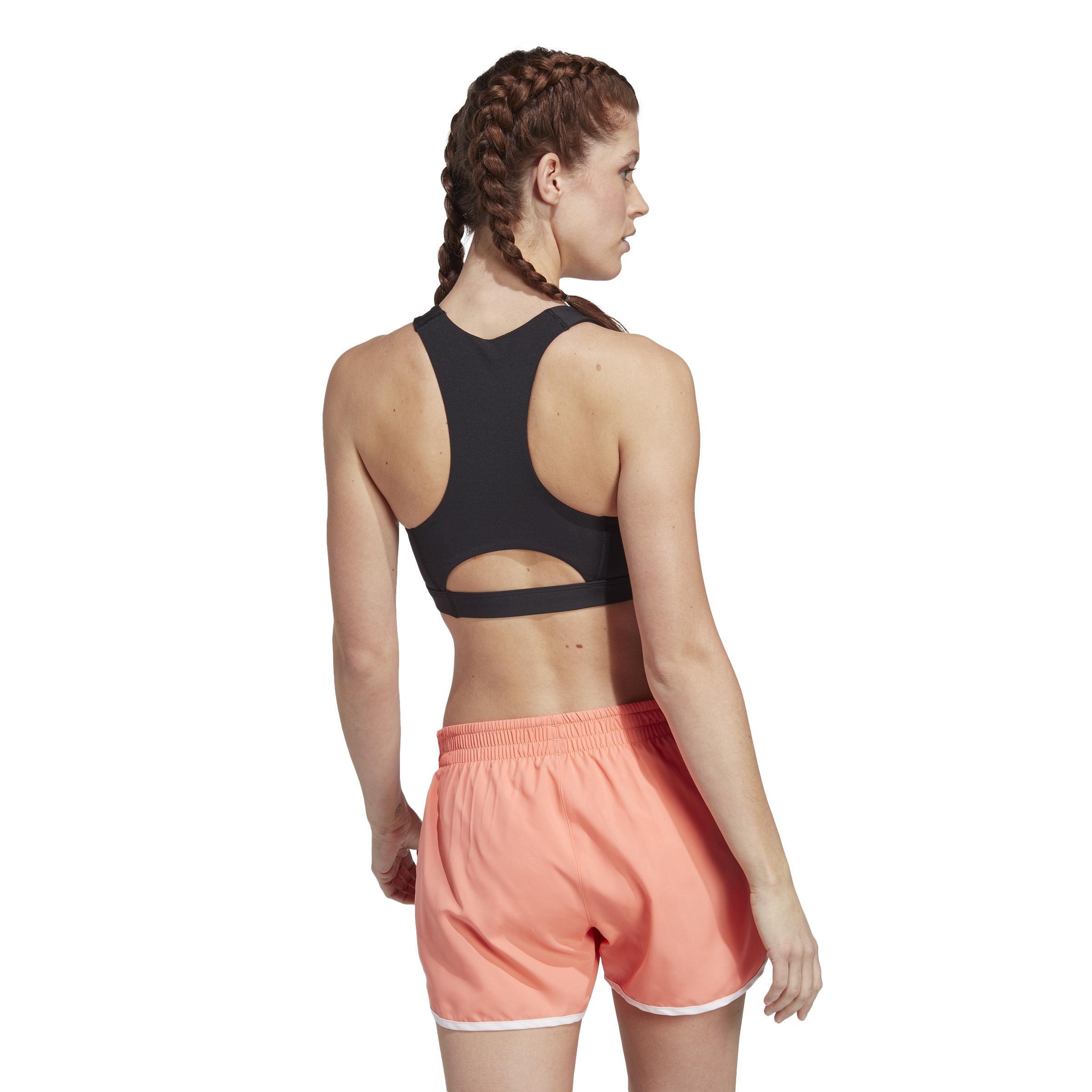Running Medium-Support Bra, Black, , large image number 4