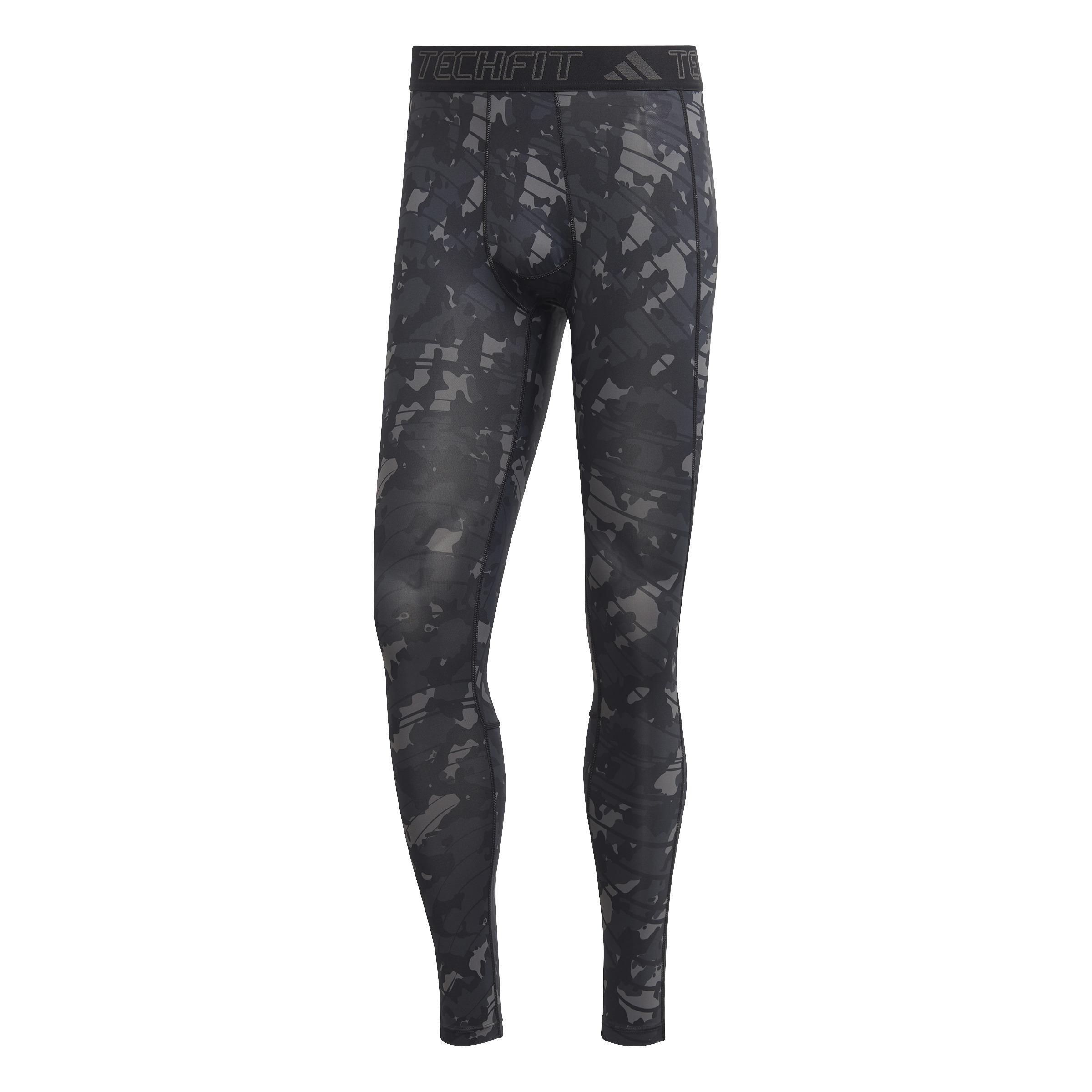 Techfit Allover Print Training Tights, Black, , large image number 0