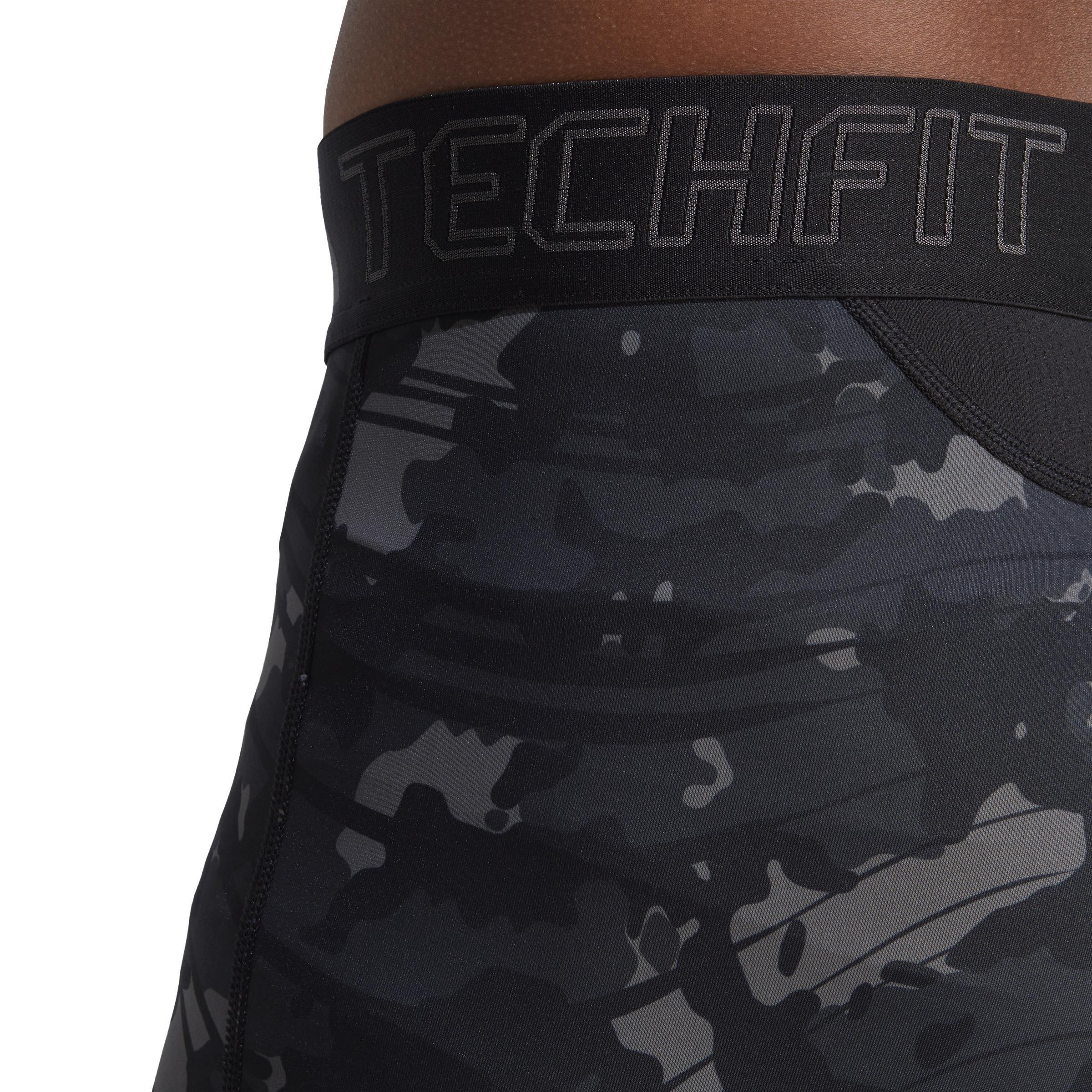 Techfit Allover Print Training Tights, Black, , large image number 3