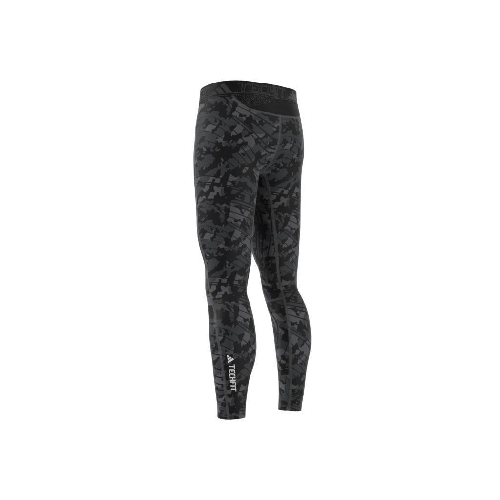 Techfit Allover Print Training Tights, Black, , large image number 5