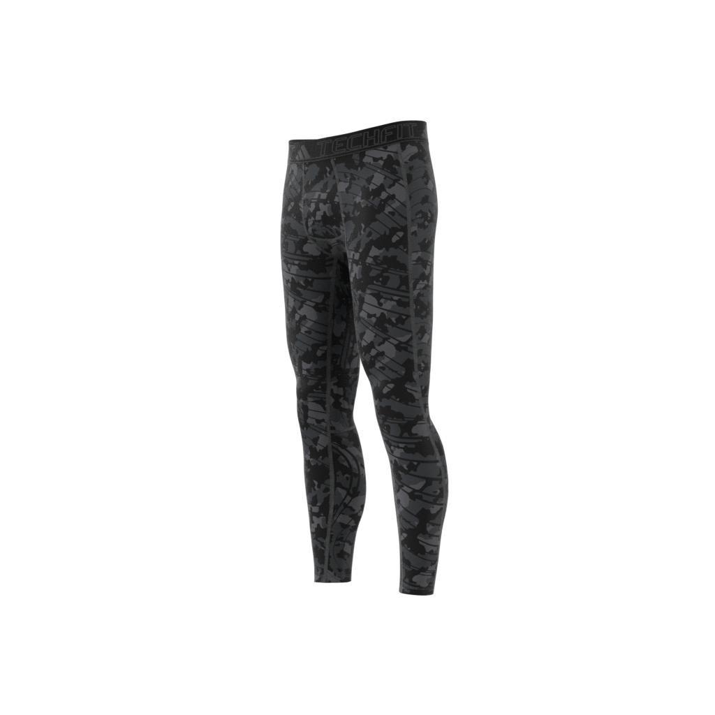 Techfit Allover Print Training Tights, Black, , large image number 8