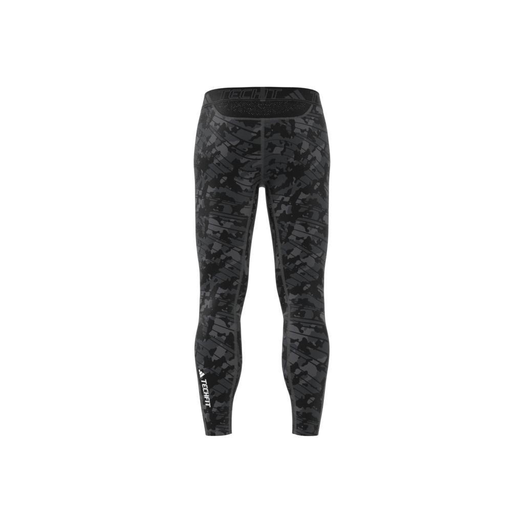 Techfit Allover Print Training Tights, Black, , large image number 9