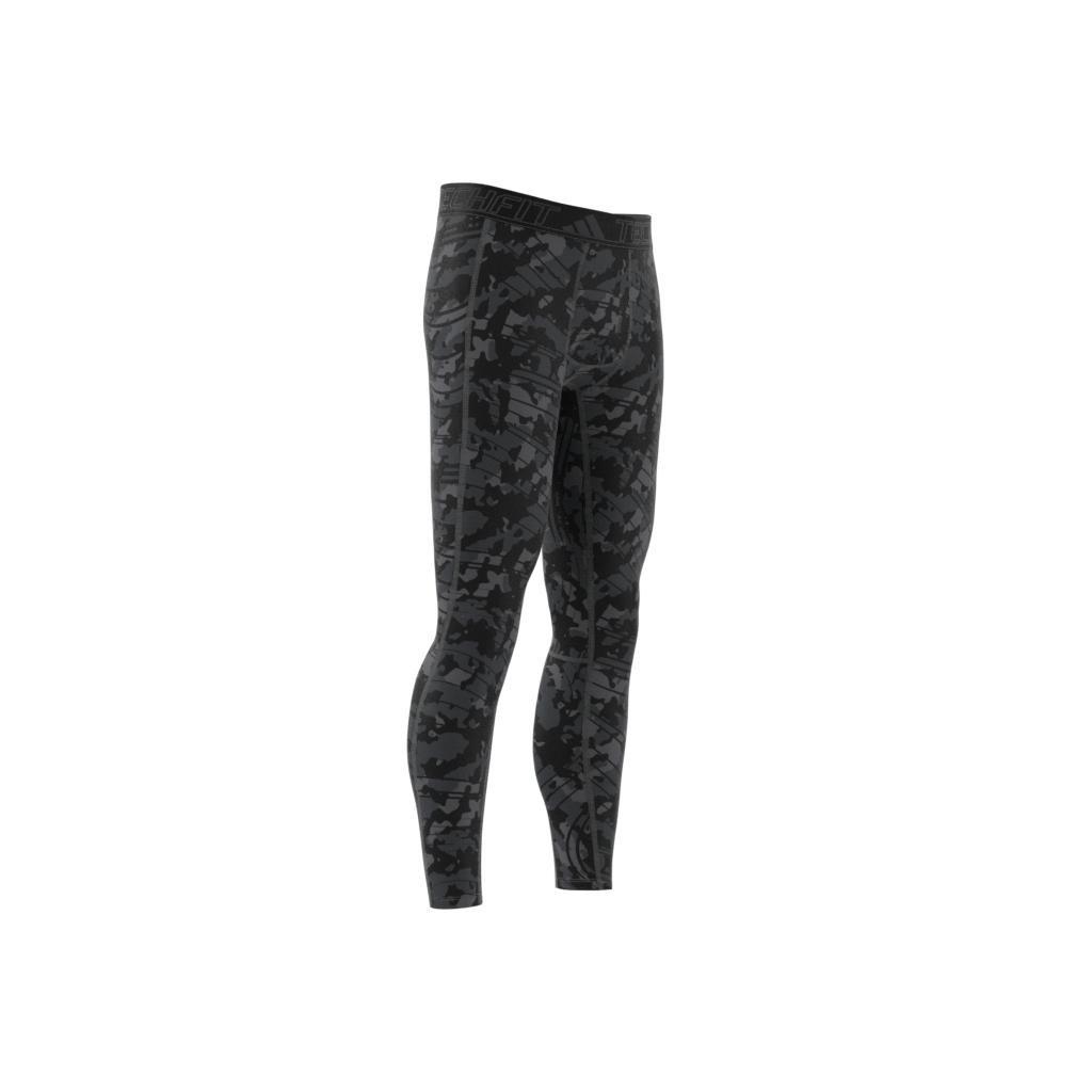 Techfit Allover Print Training Tights, Black, , large image number 10